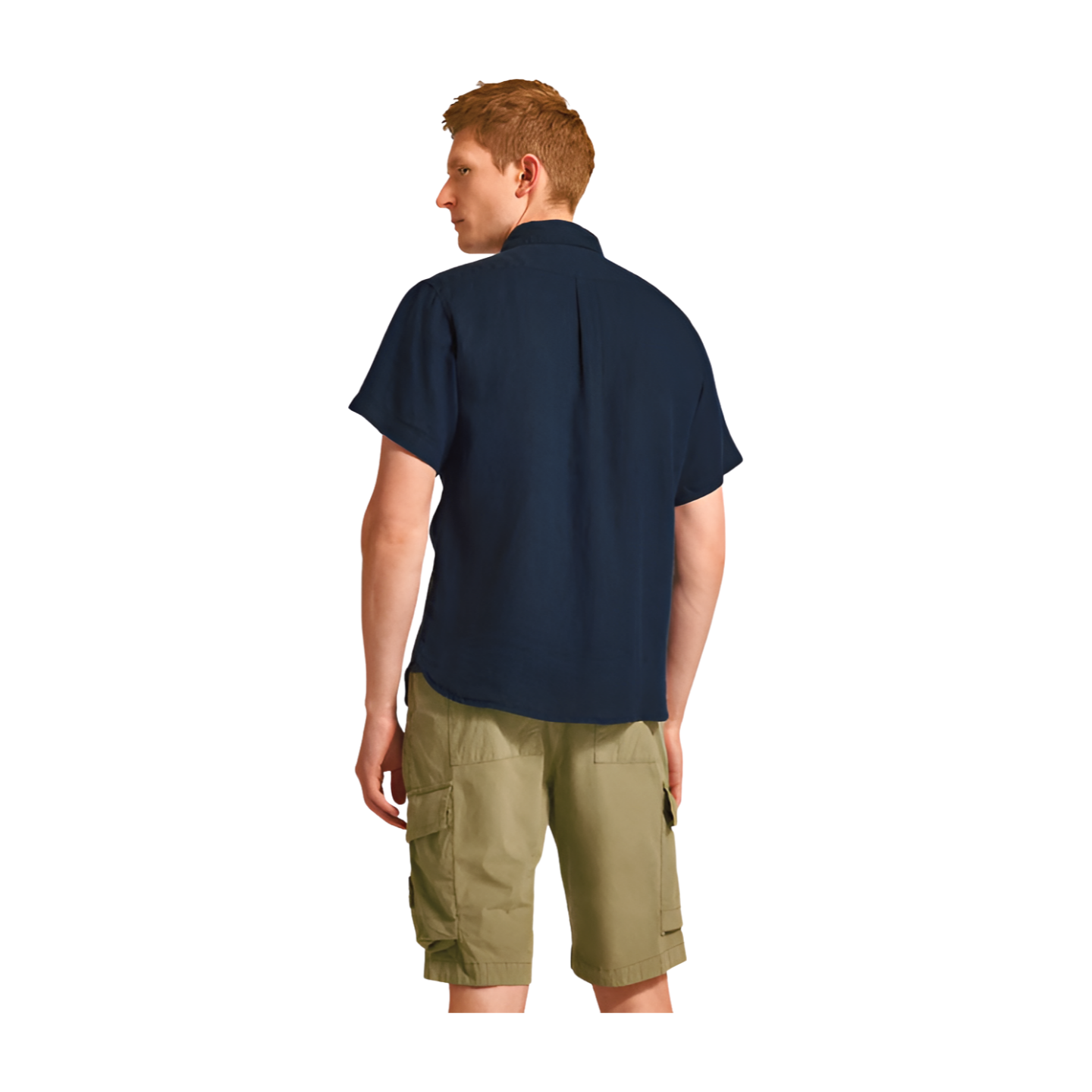 NAPAPIJRI - G-LINEN SS BLU MARINE