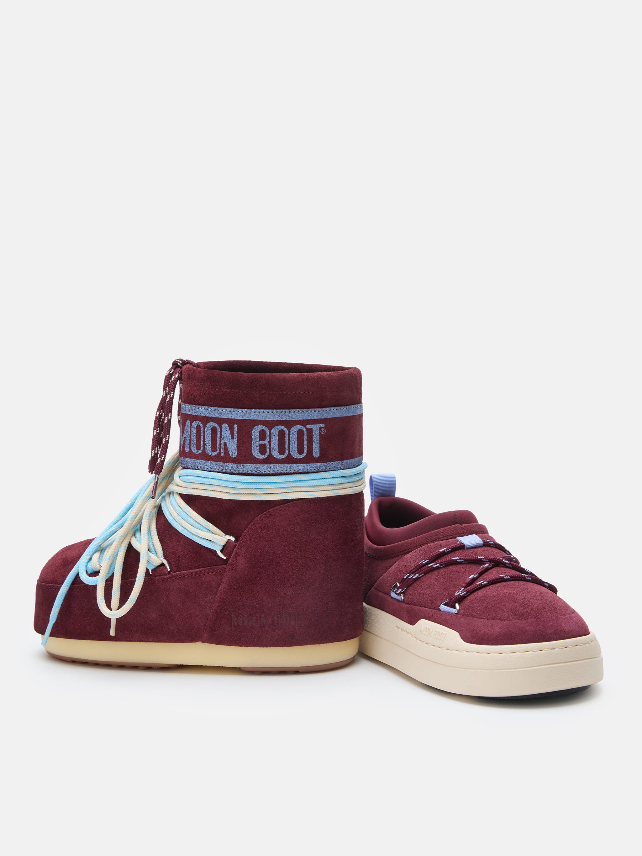MOON BOOT -  MB PARK ICON SUEDE BURGUNDY