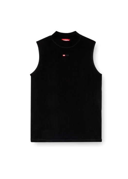 DIESEL T-MOKKY-SL-MICRODIV TOP BLACK