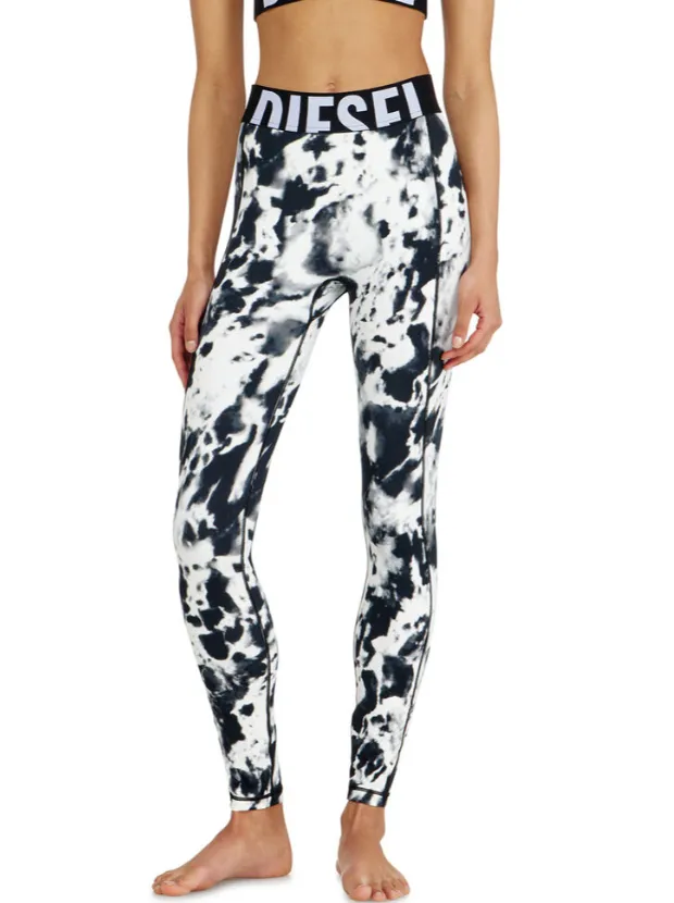 DIESEL ADELINE-D-POP PANTALONI White/Black