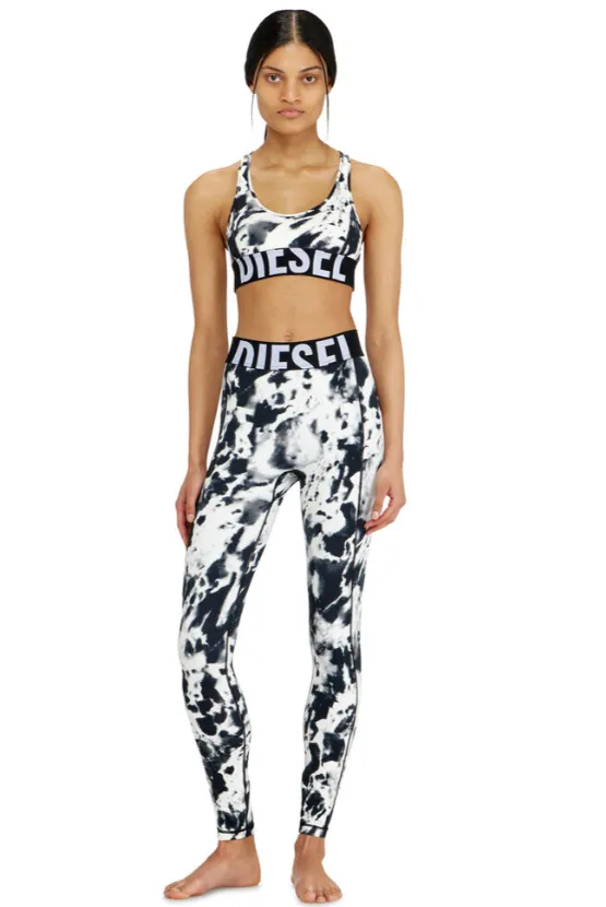 DIESEL ADELINE-D-POP PANTALONI White/Black