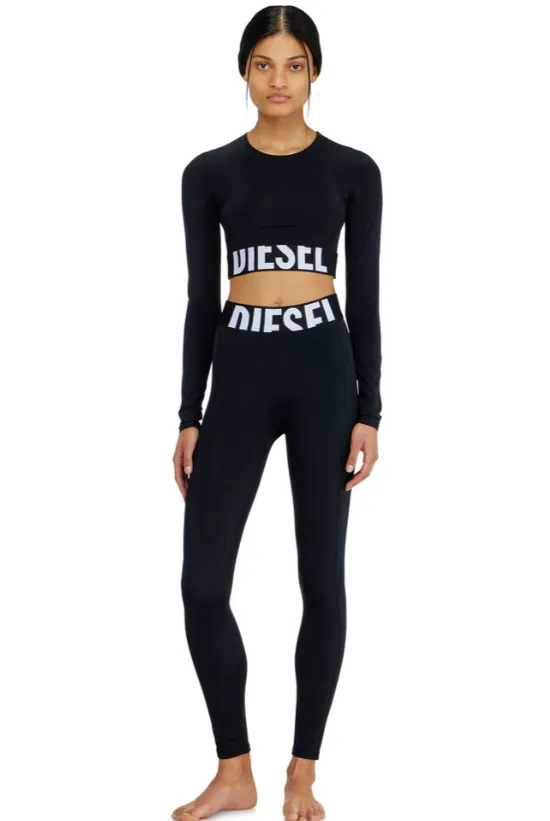 DIESEL ADELINE-D-POP PANTALONI BLACK
