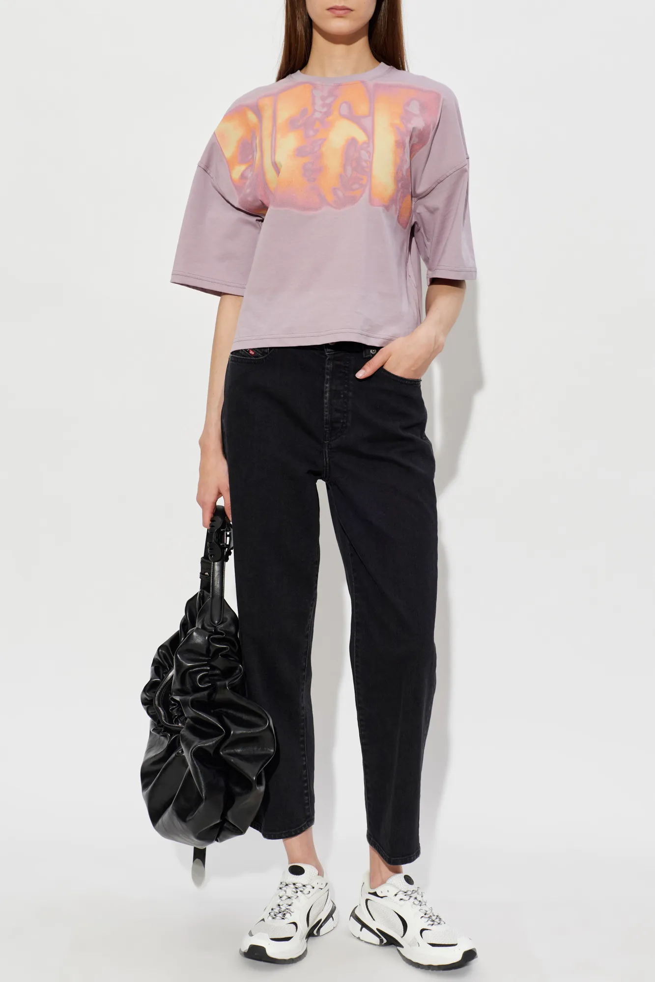 DIESEL 1981 D-WENT L.30 PANTALONI BLACK