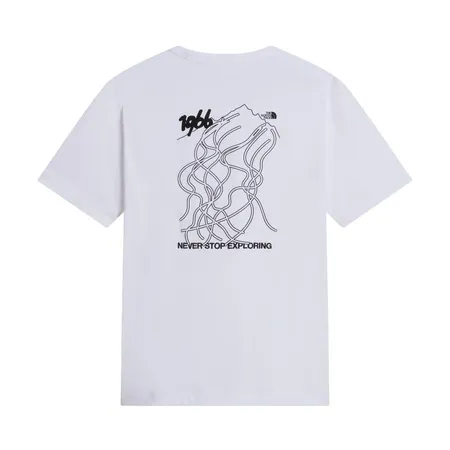 THE NORTH FACE - U NSE SLOPES RLX SS TEE-GRAPHIC WHITE 