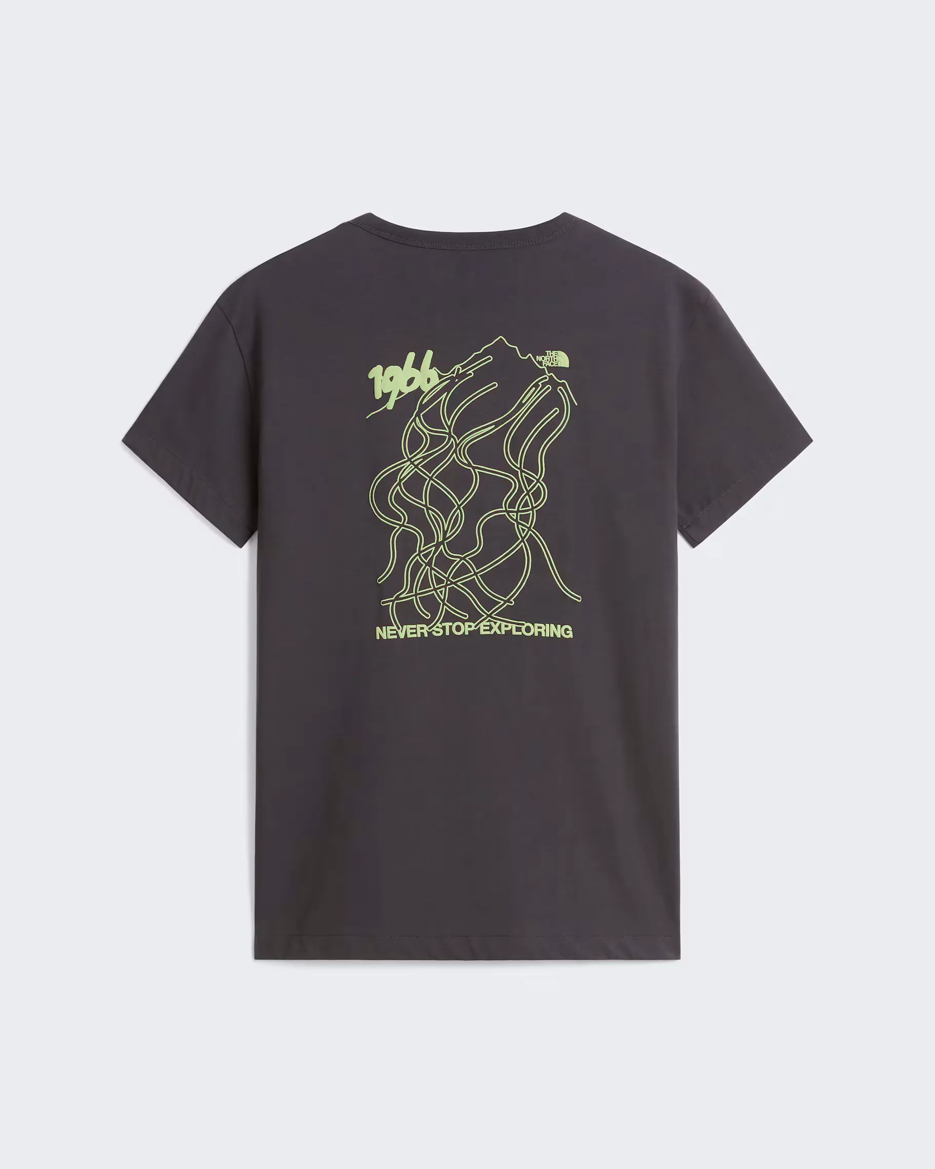 THE NORTH FACE - U NSE SLOPES RLX SS TEE-GRAPHIC ANTHRACITE GREY 