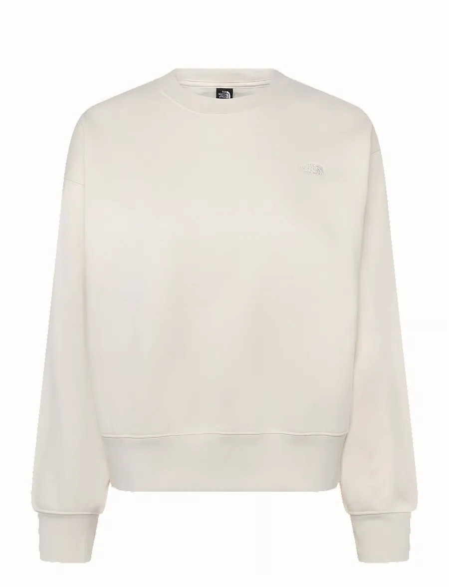 THE NORTH FACE - W TNF ESSENTIAL SIMPLE DOME BOXY OS CREW WHITE DUNE/WHITE DUNE