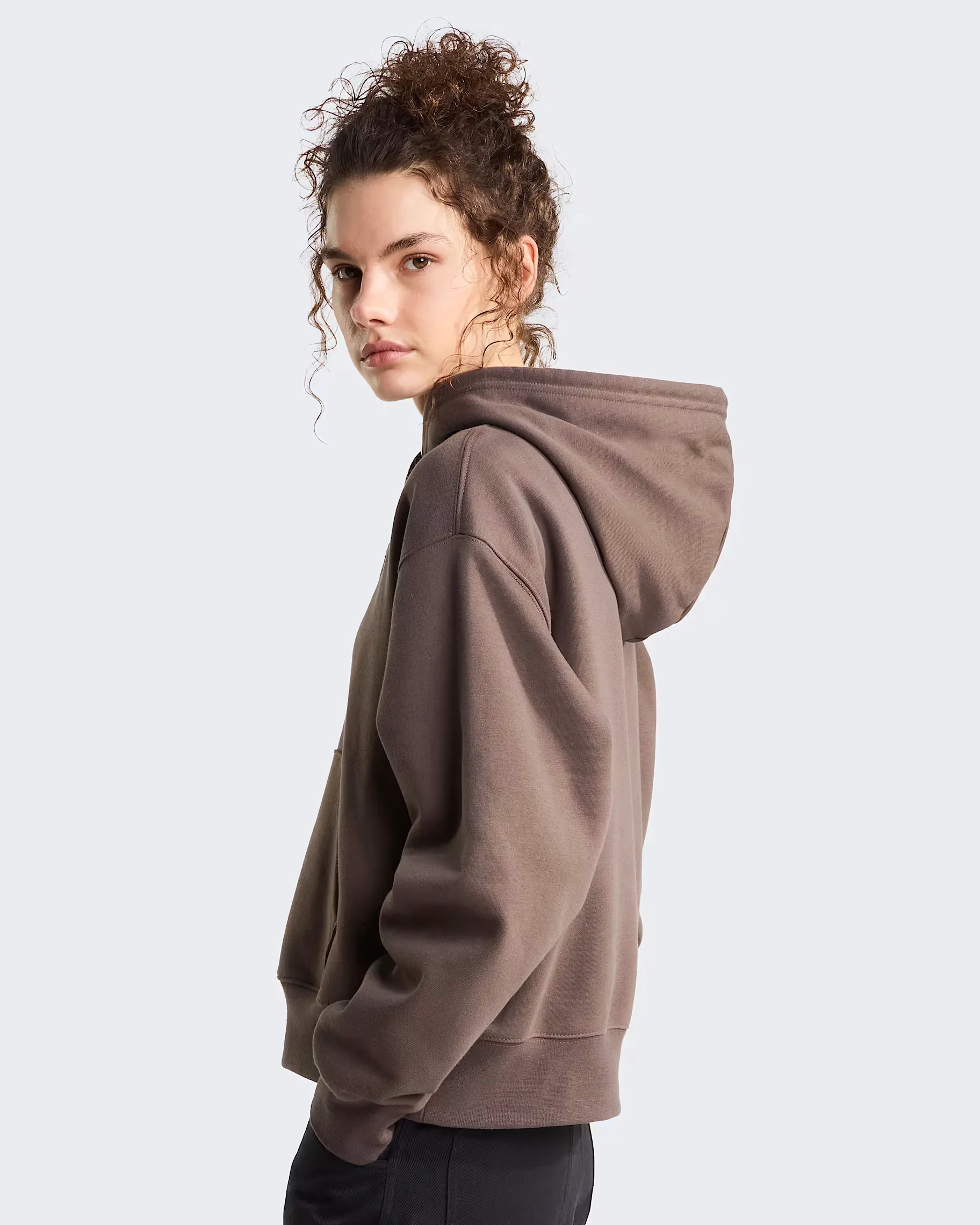 THE NORTH FACE - W TNF ESSENTIAL SIMPLE DOME BOXY OS HOOD BROWN