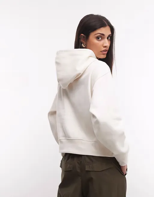 THE NORTH FACE - W TNF ESSENTIAL SIMPLE DOME BOXY OS HOOD WHITE DUNE