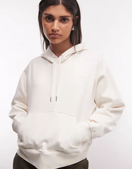 THE NORTH FACE - W TNF ESSENTIAL SIMPLE DOME BOXY OS HOOD WHITE DUNE