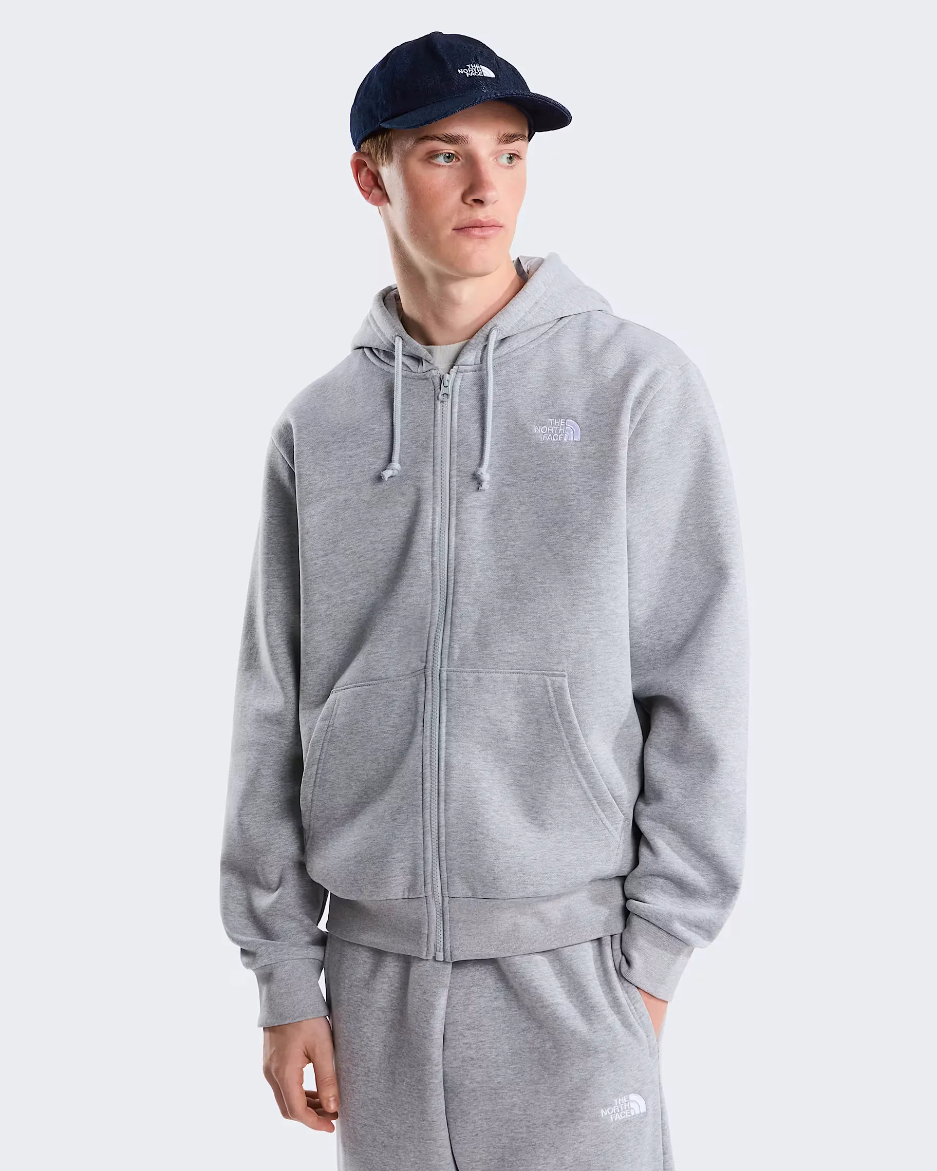 THE NORTH FACE - M EVOLUTION SIMPLE DOME REGULAR FULL ZIP GREY
