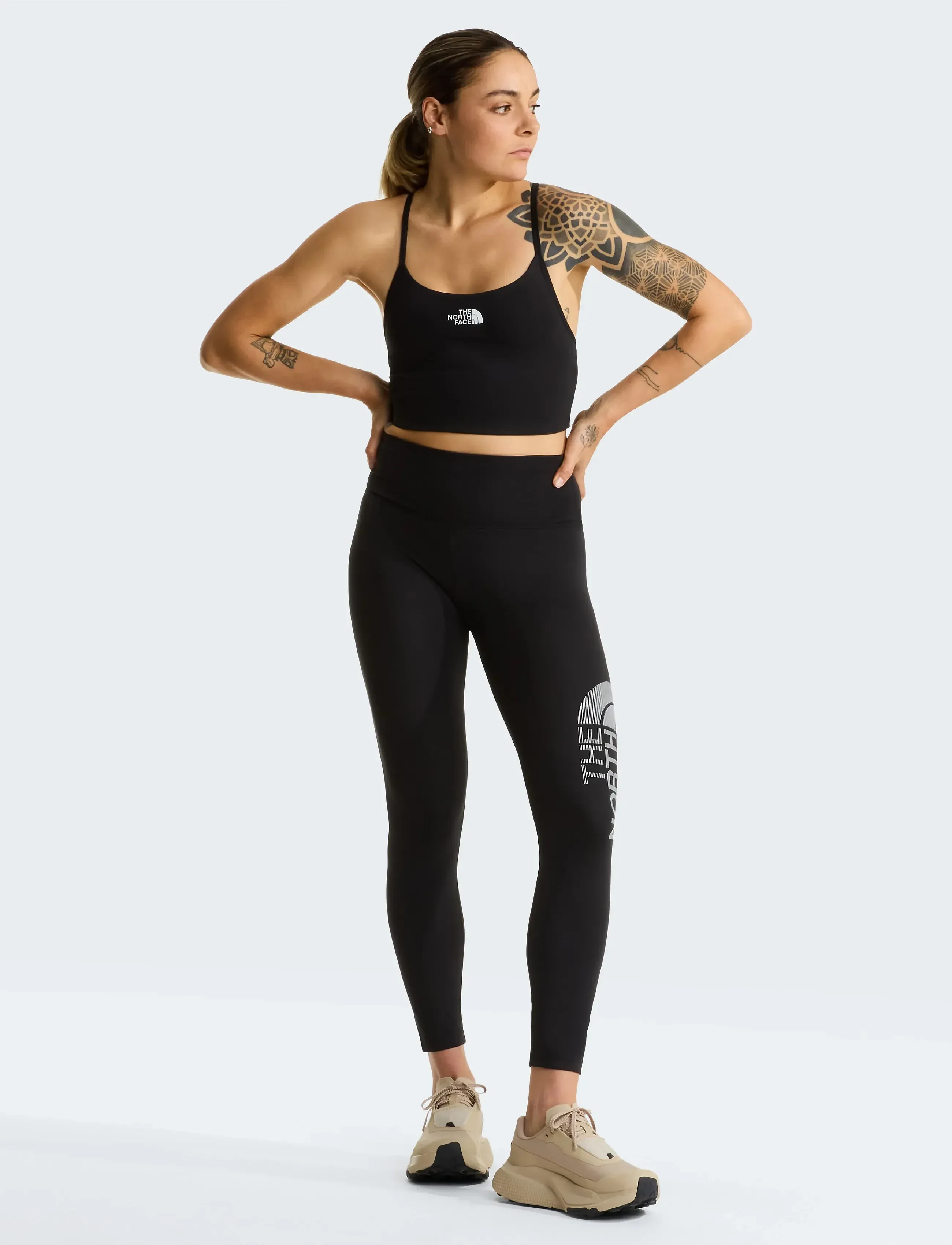 THE NORTH FACE - W FLEX 25IN TIGHT-GRAPHIC BLACK 