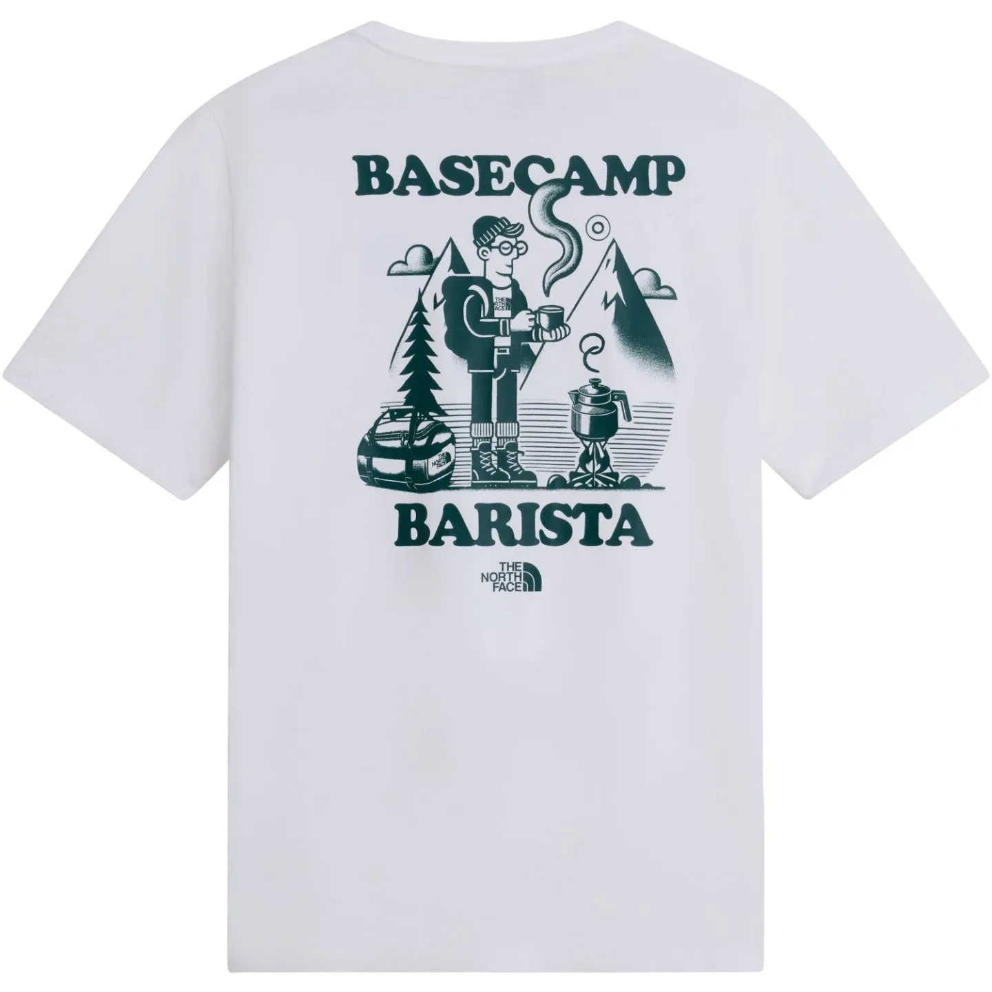 THE NORTH FACE - U BASECAMP BARISTA RLX SS TEE-GRAPHIC WHITE