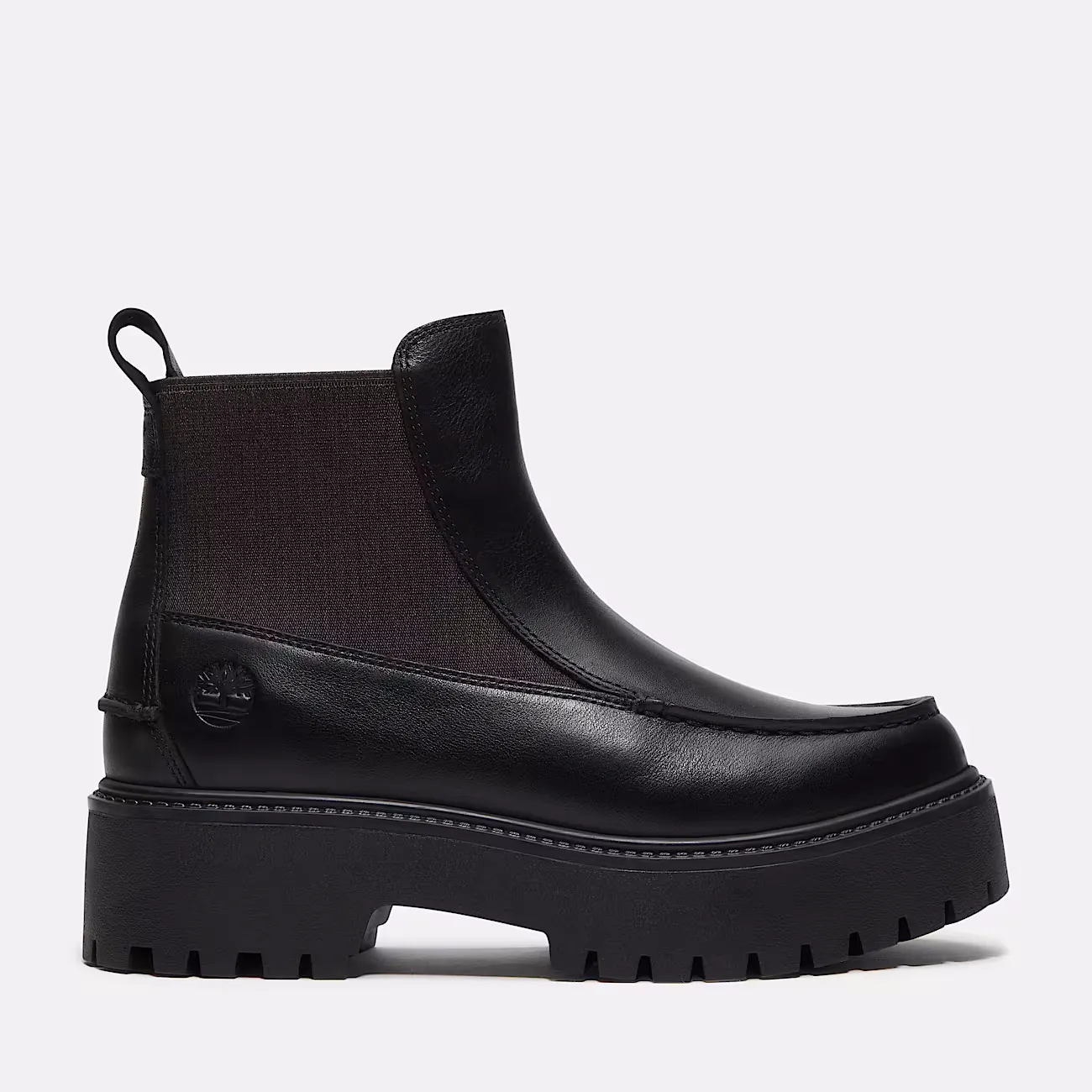 TIMBERLAND - STONE STREET MID CHELSEA BOOT BLACK FULL GRAIN