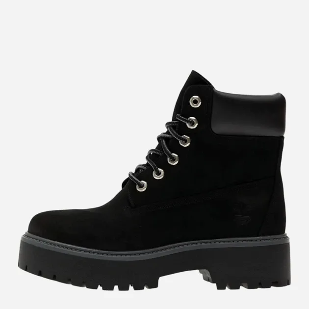 TIMBERLAND -  STONE STREET 6 INCH LACE UP WATERPROOF BOOT JET BLACK 
