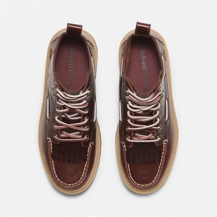 TIMBERLAND - STONE STREET MID LACE UP BOOT BURGUNDY FULL GRAIN