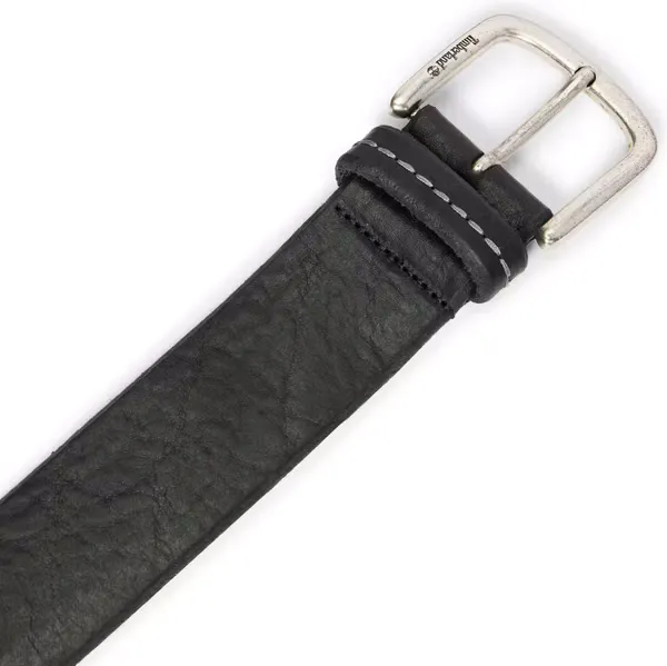 TIMBERLAND - MASCOMA Mascoma Leather Belt BLACK 