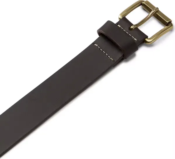 TIMBERLAND - Casual Heritage Leather Belt MOLE
