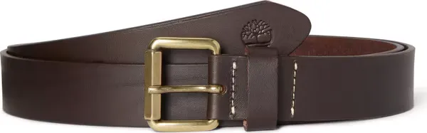 TIMBERLAND - Casual Heritage Leather Belt MOLE