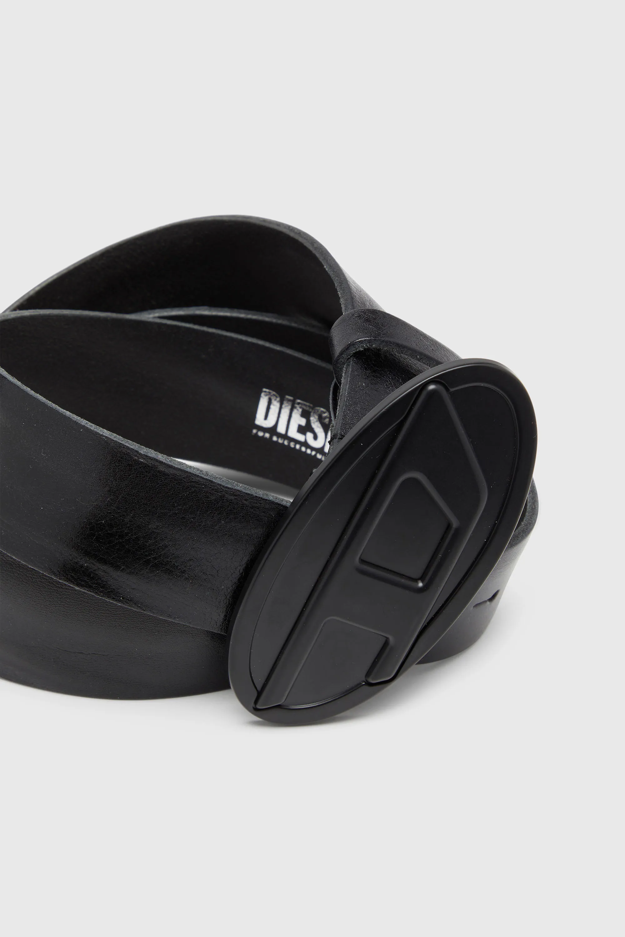 DIESEL B-1DR 2.0 BELT BLACK MATTE