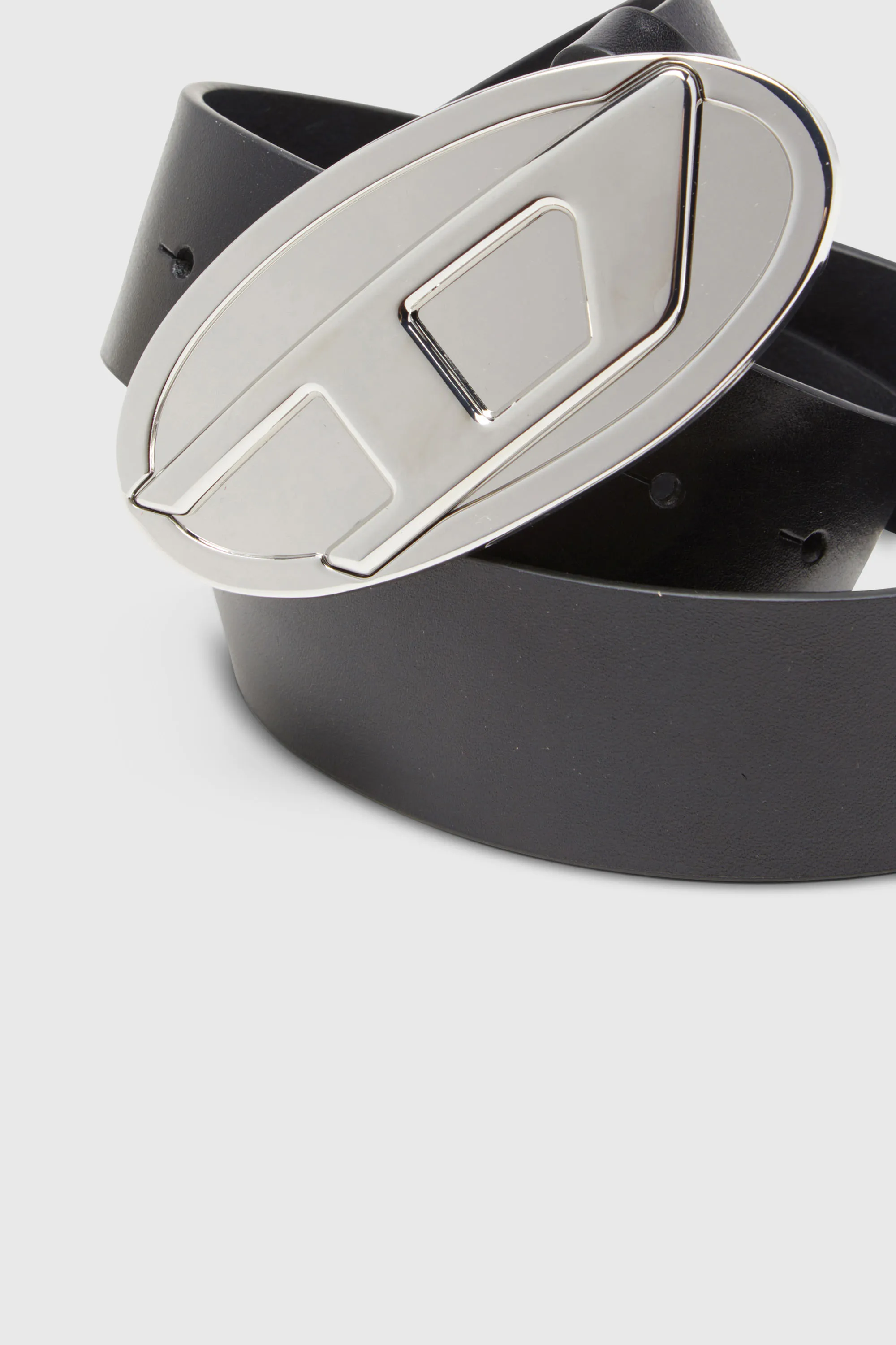 DIESEL B-1DR 2.0 BELT BLACK/SILVER