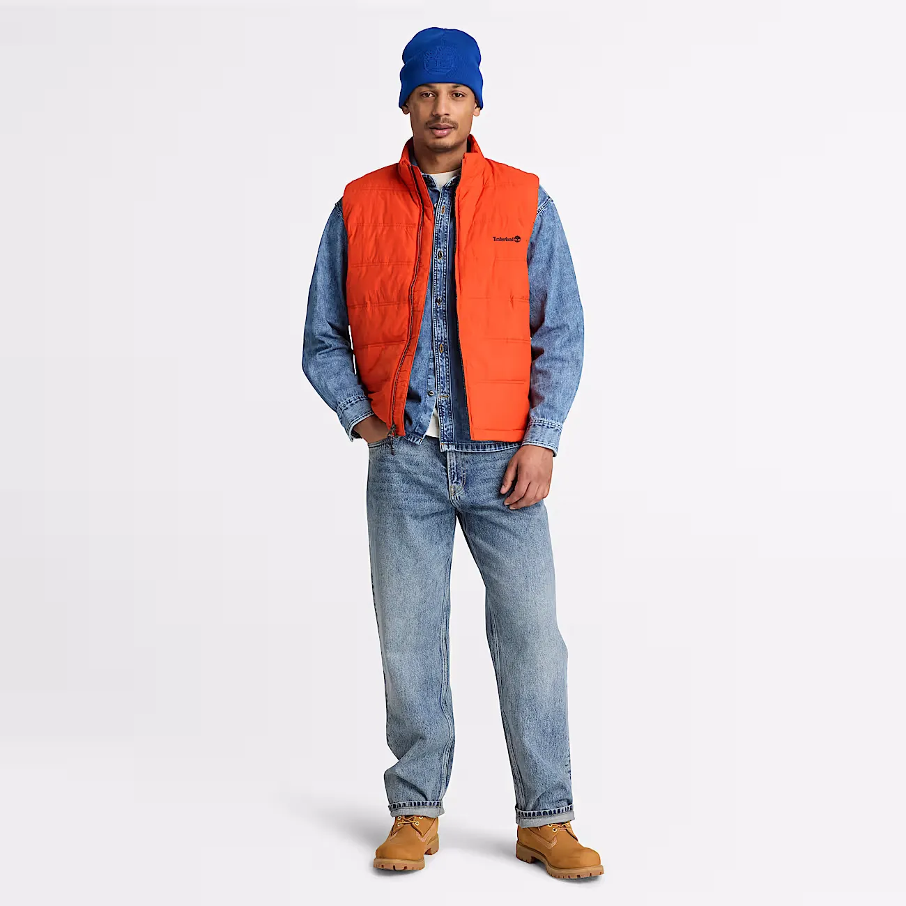 TIMBERLAND - AXIS PEAK DWR Puffer Vest PUREED PUMPKIN