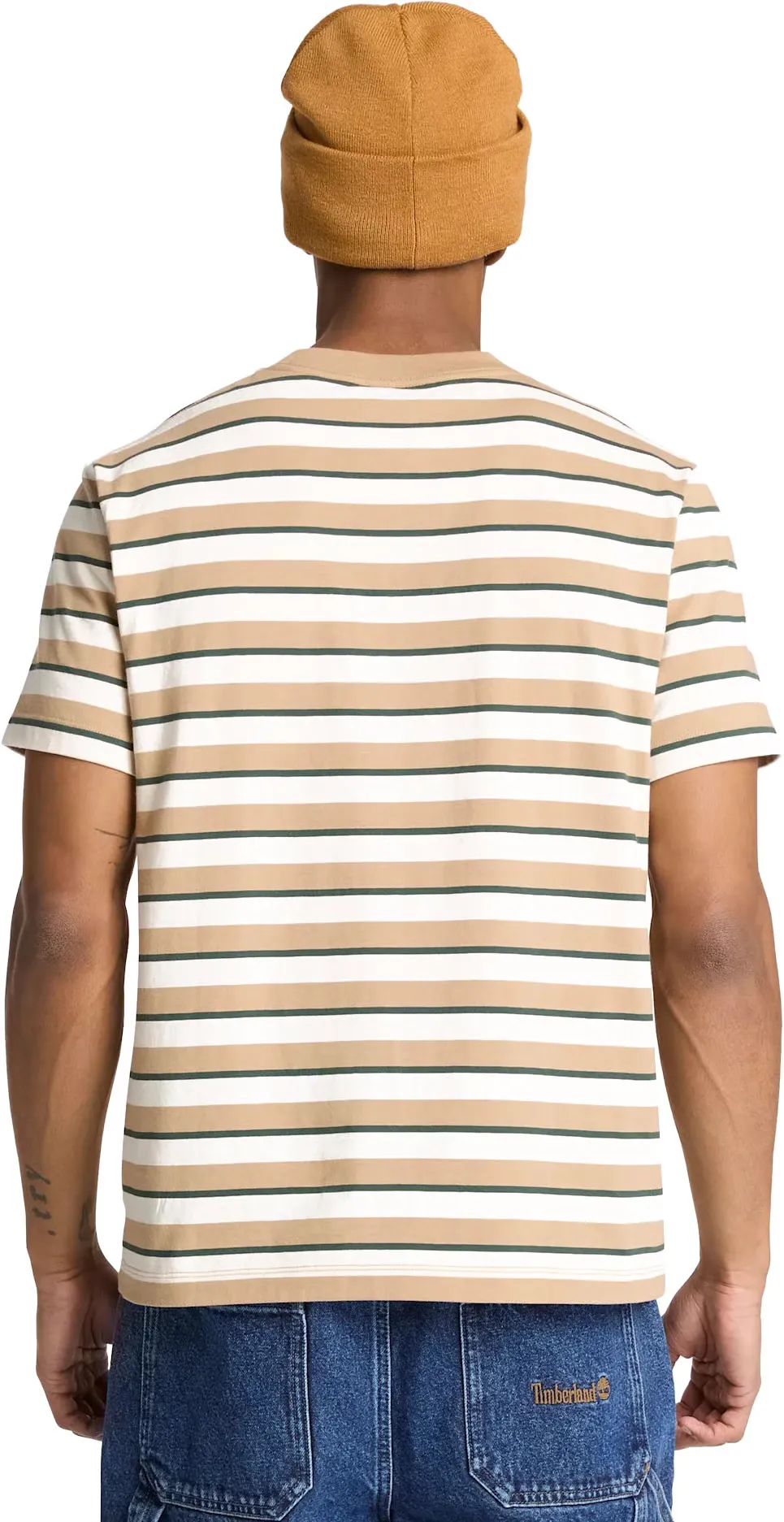 TIMBERLAND - Stripe SS Tee TANNIN YD