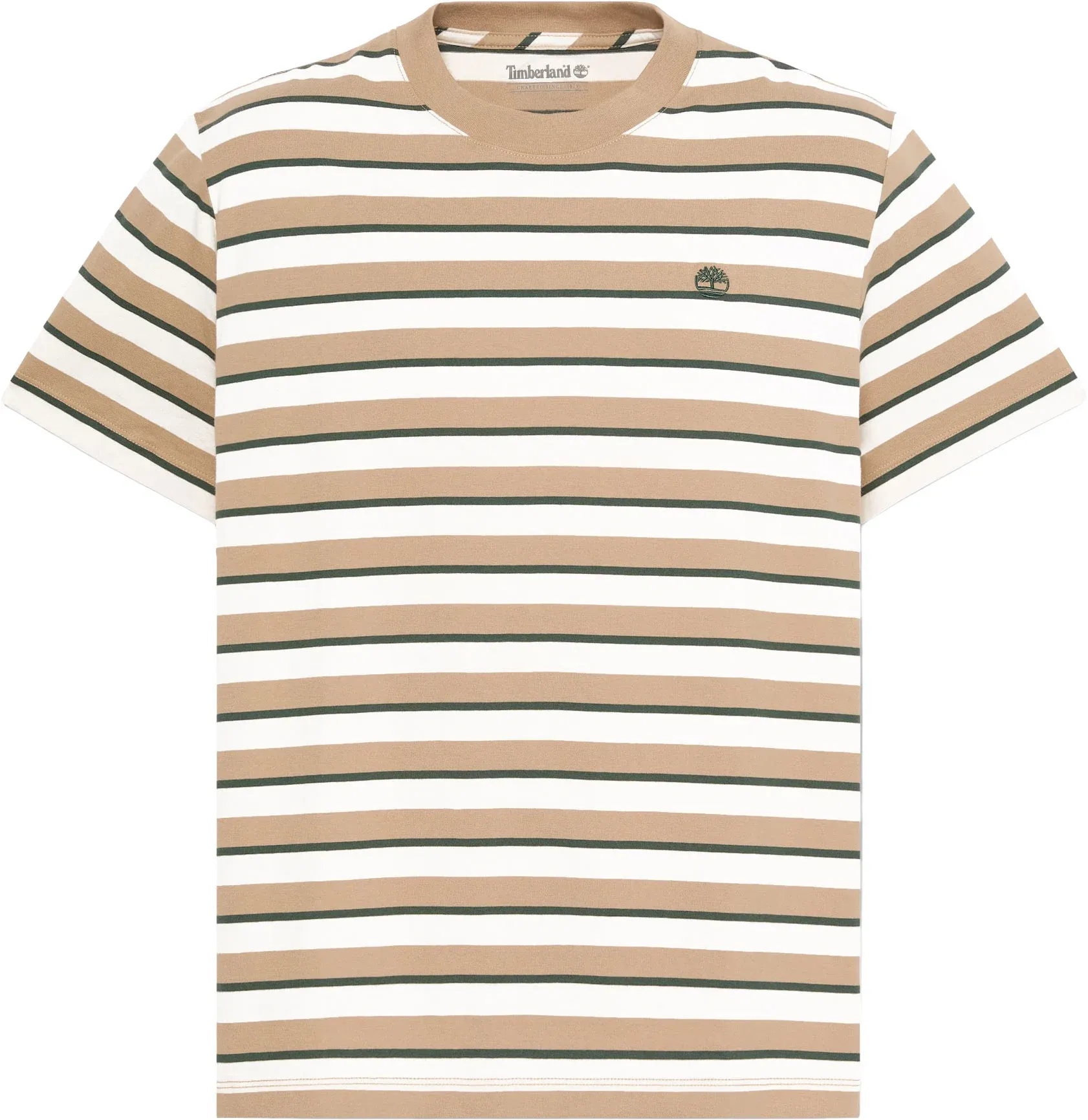 TIMBERLAND - Stripe SS Tee TANNIN YD