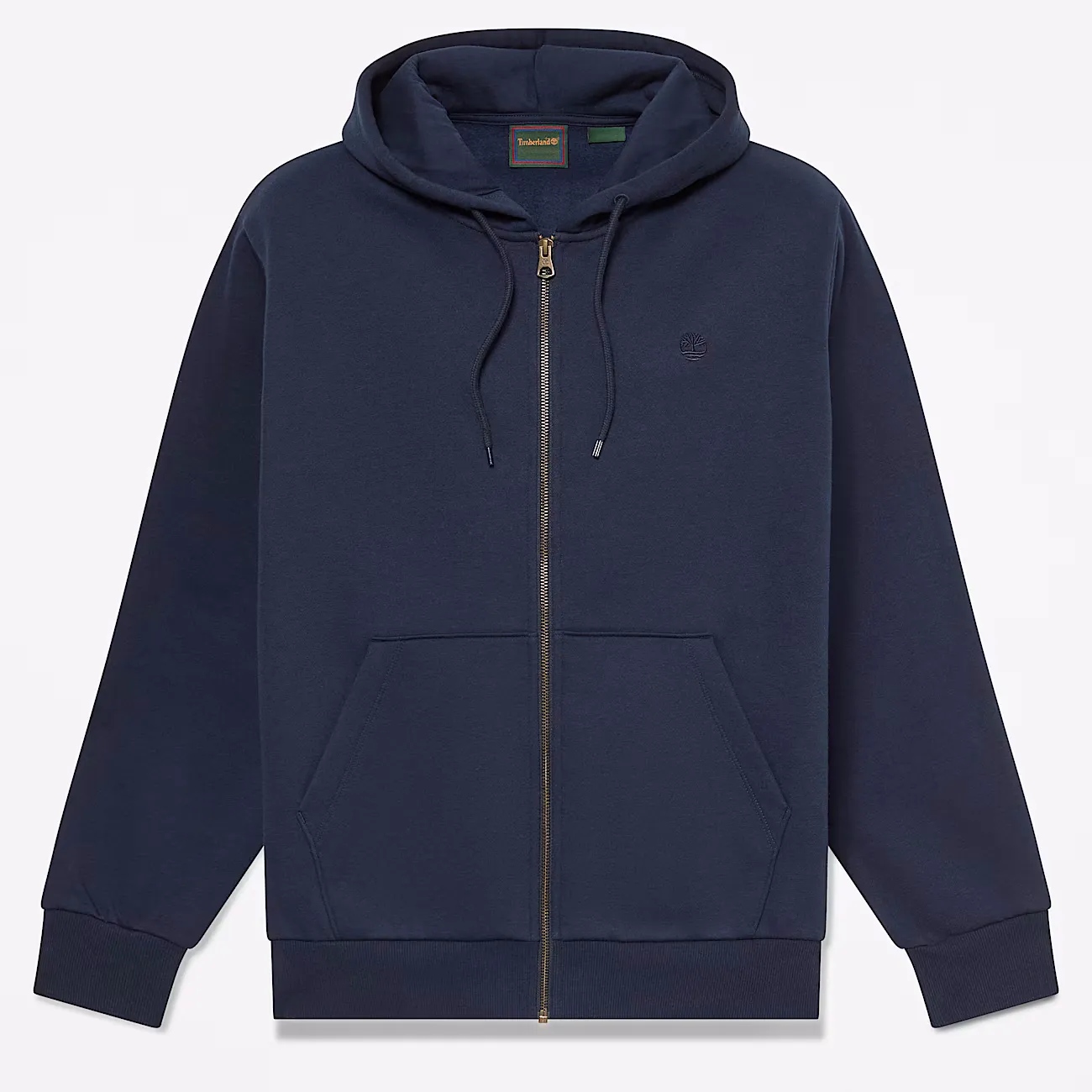 TIMBERLAND - OYSTER RIVER Chest Logo BB Zip Hoodie DARK SAPPHIRE