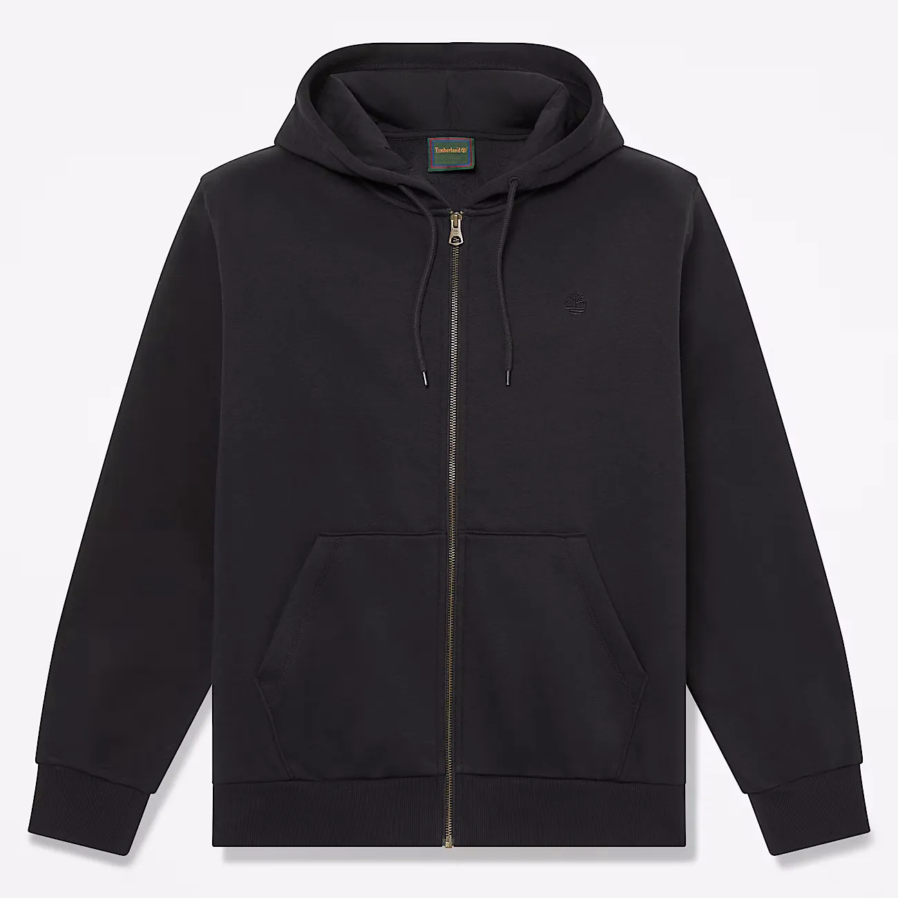 TIMBERLAND - OYSTER RIVER Chest Logo BB Zip Hoodie BLACK