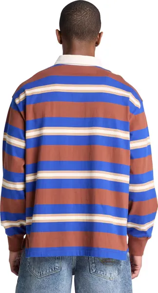 TIMBERLAND - LS Striped Rugby Polo BROWNOUT YD