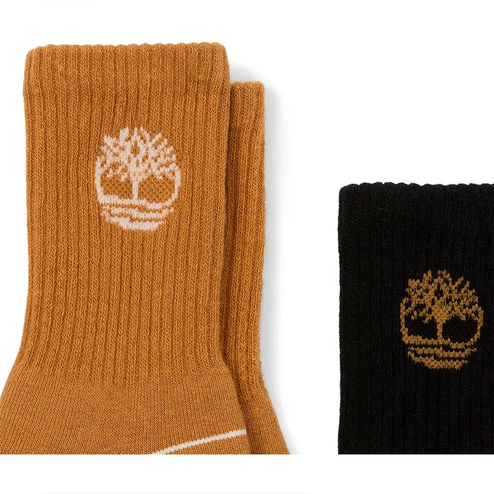 TIMBERLAND - BOWDEN 3 Pack Bowden Crew with Tree Logo WHEAT