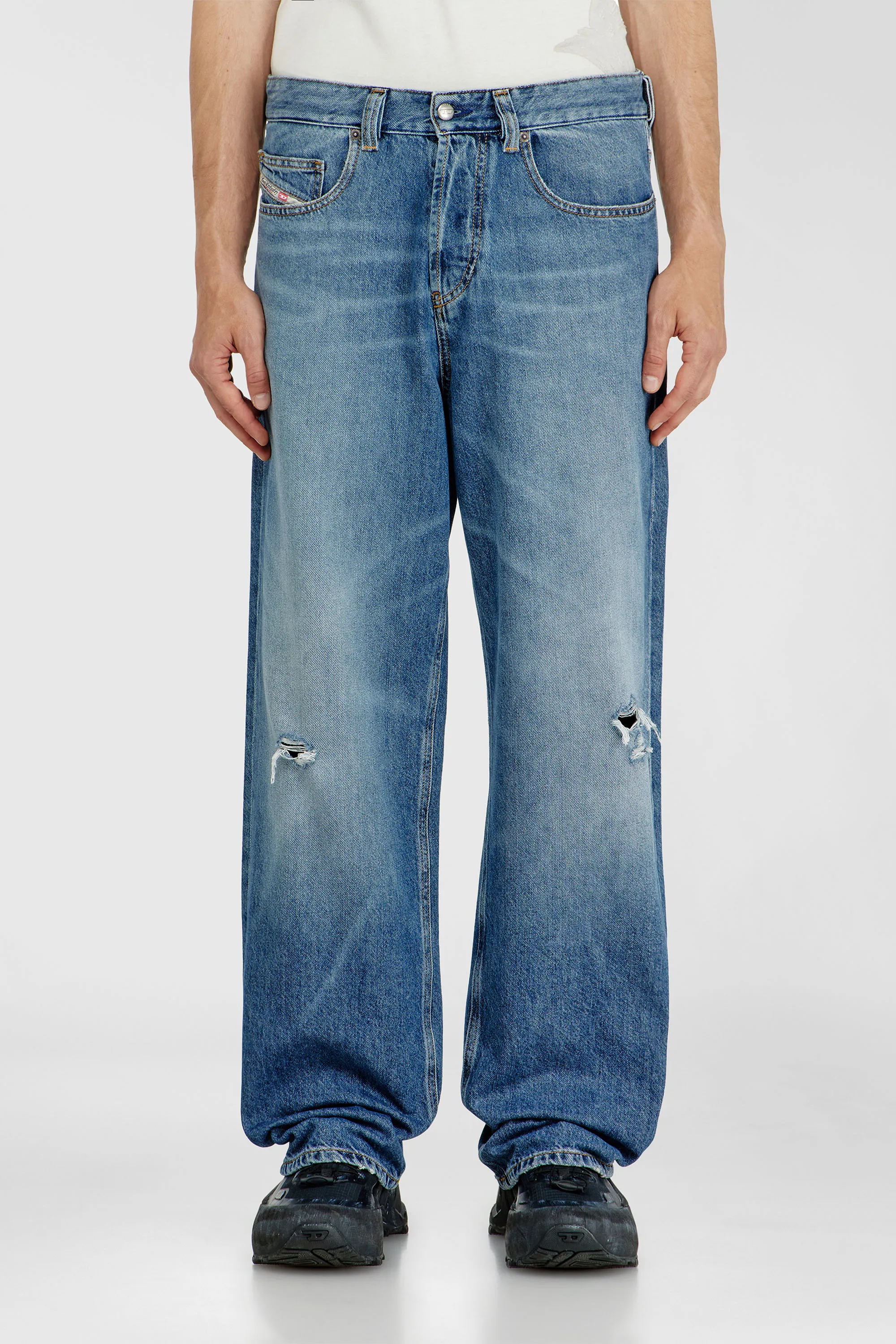 DIESEL - 2001 D-MACRO L.30 PANTALONI LIGHT BLUE 