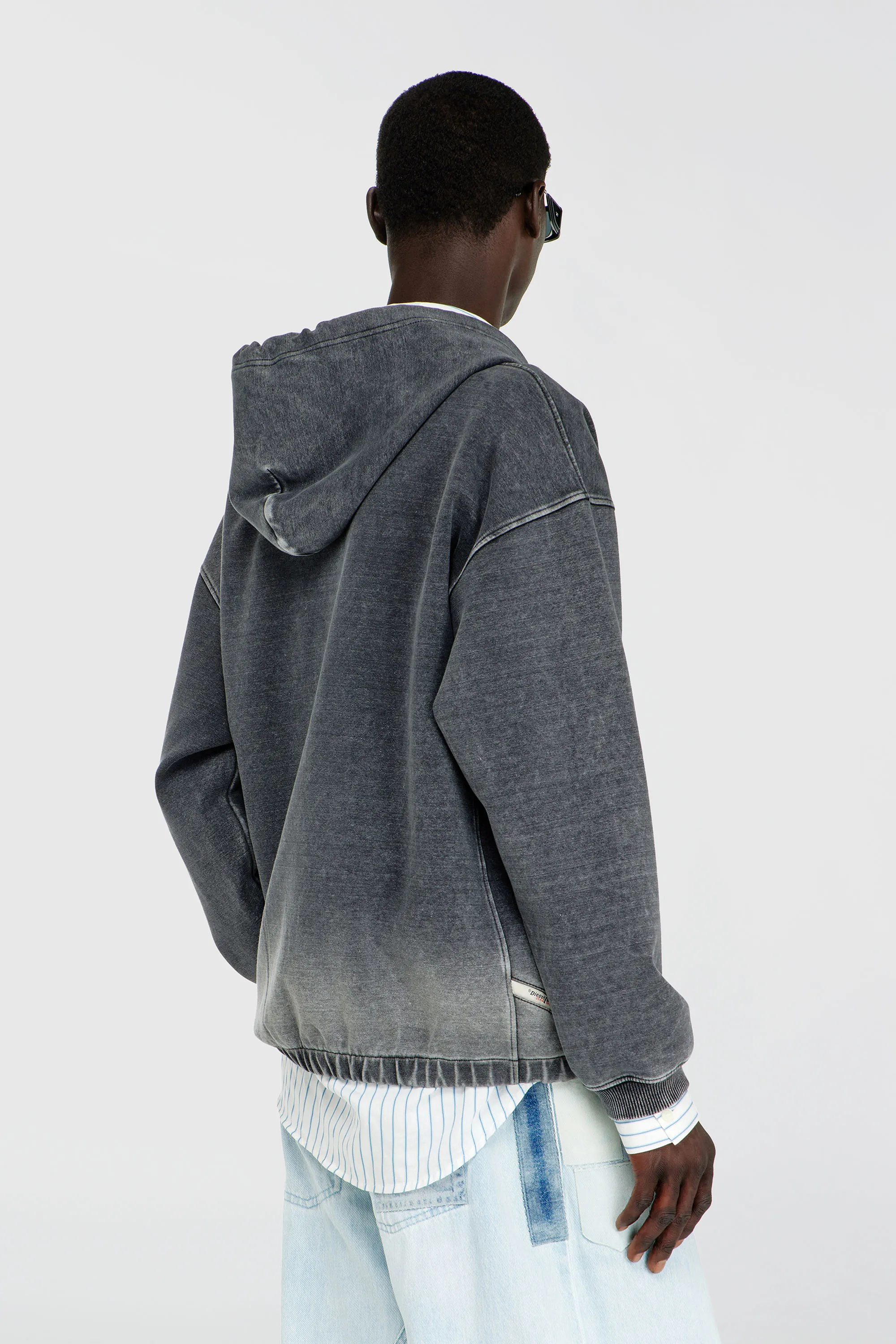 DIESEL - S-HERMY-ZIP GIACCA GREY
