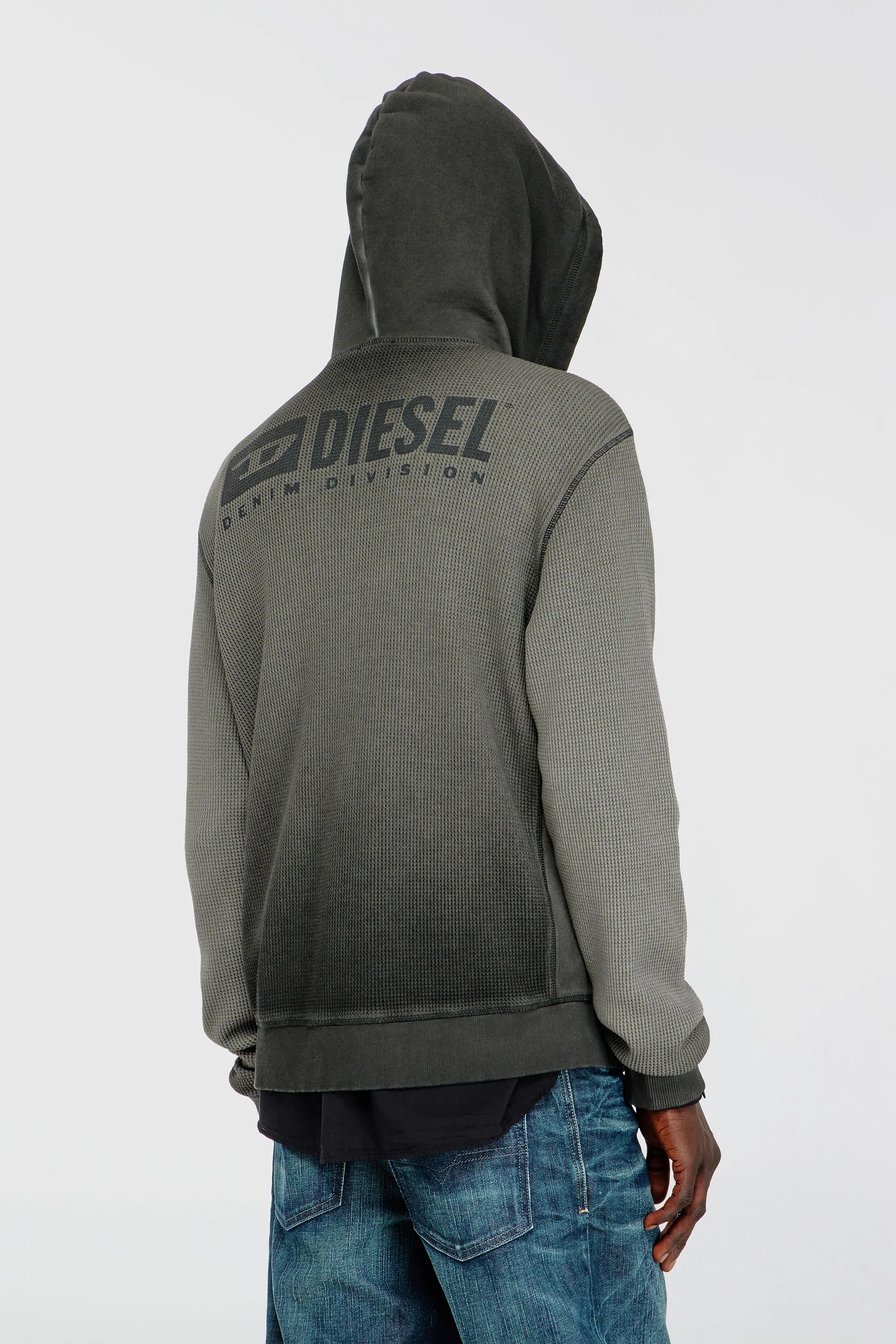 DIESEL - S-WAFY-HOOD-ZIP FELPA