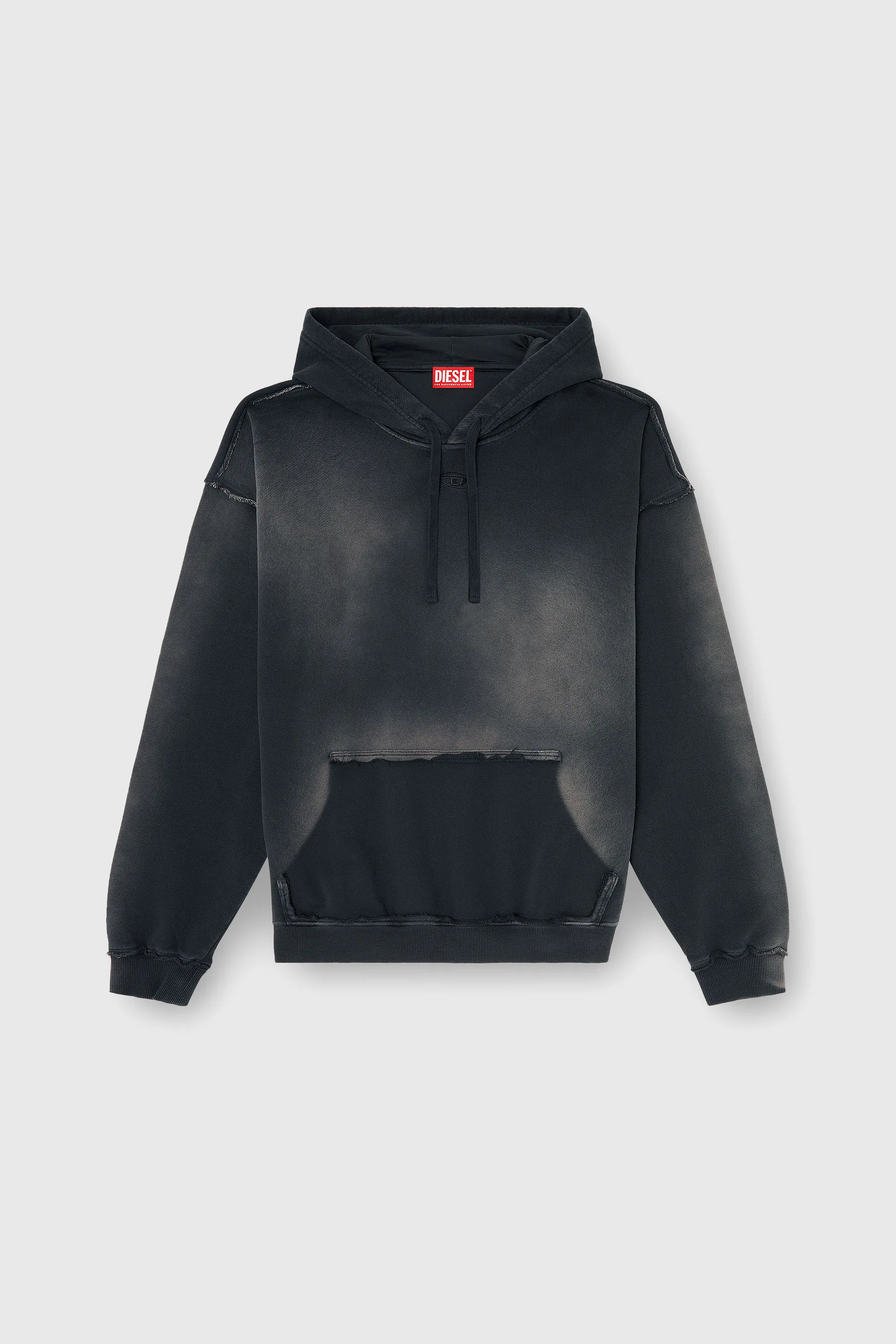 DIESEL - S-POCK-HOOD FELPA BLACK 