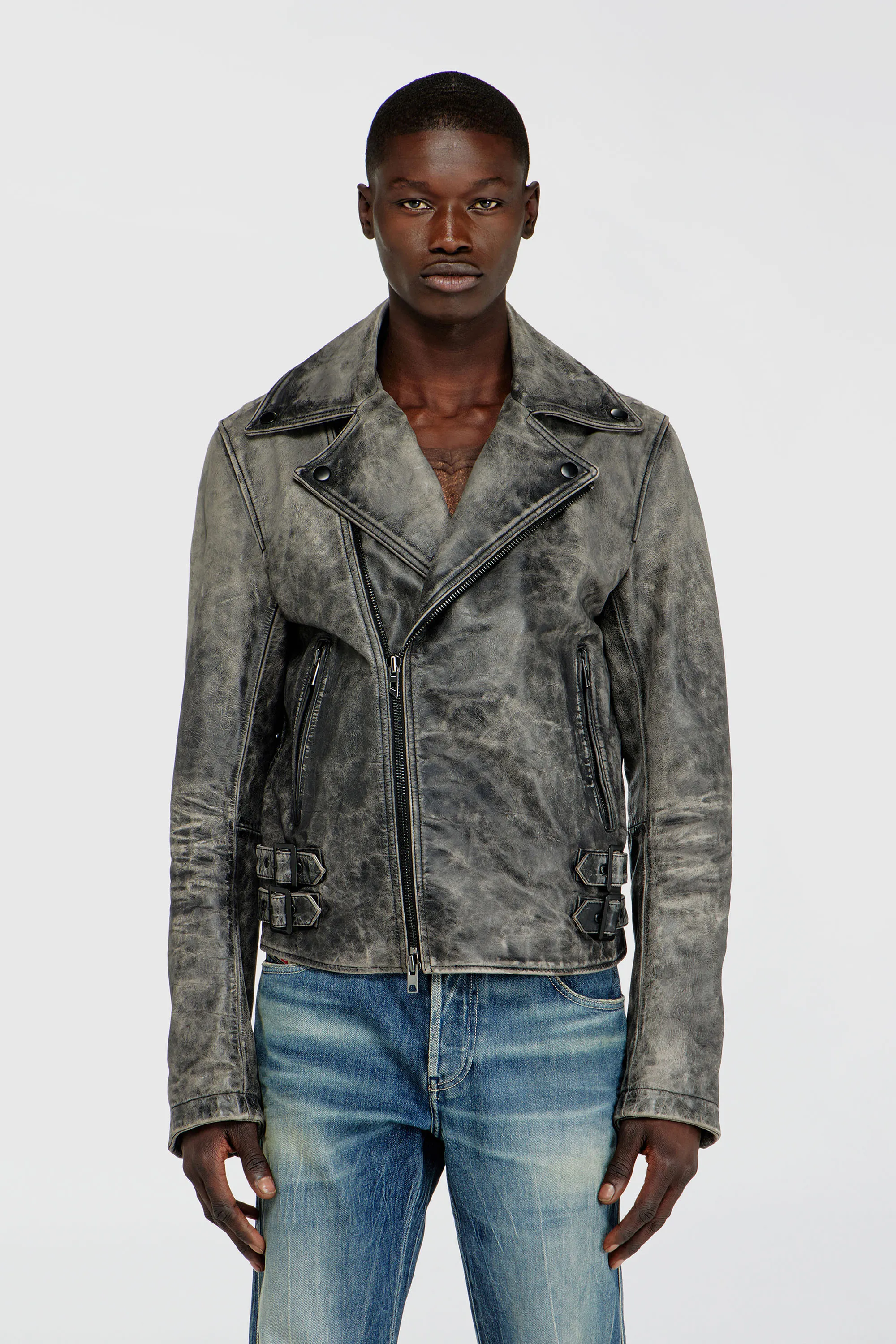 DIESEL - L-EON-CJCM GIACCA GREY 