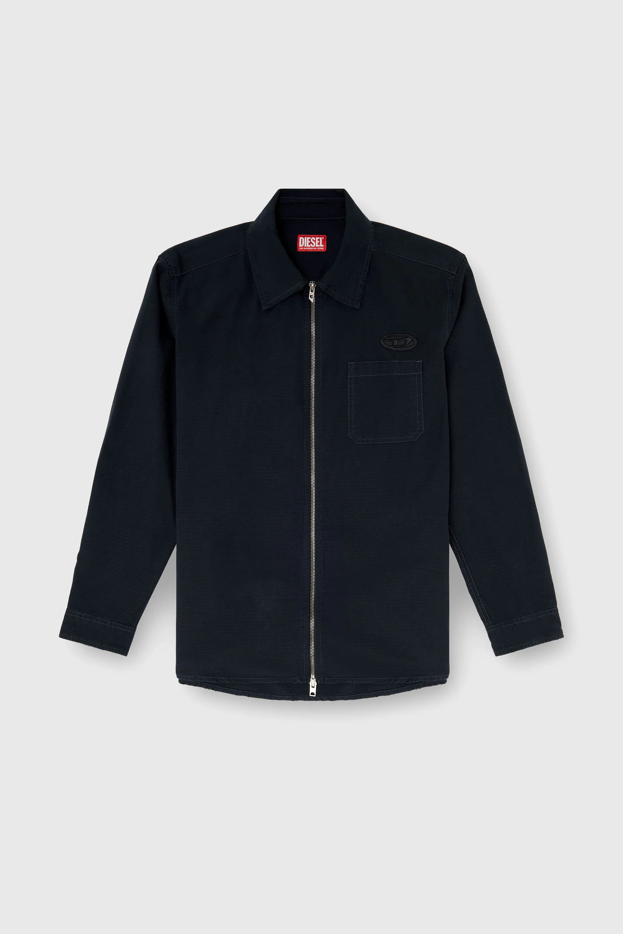 DIESEL - S-ALIAS-ZIP CAMICIA BLACK 