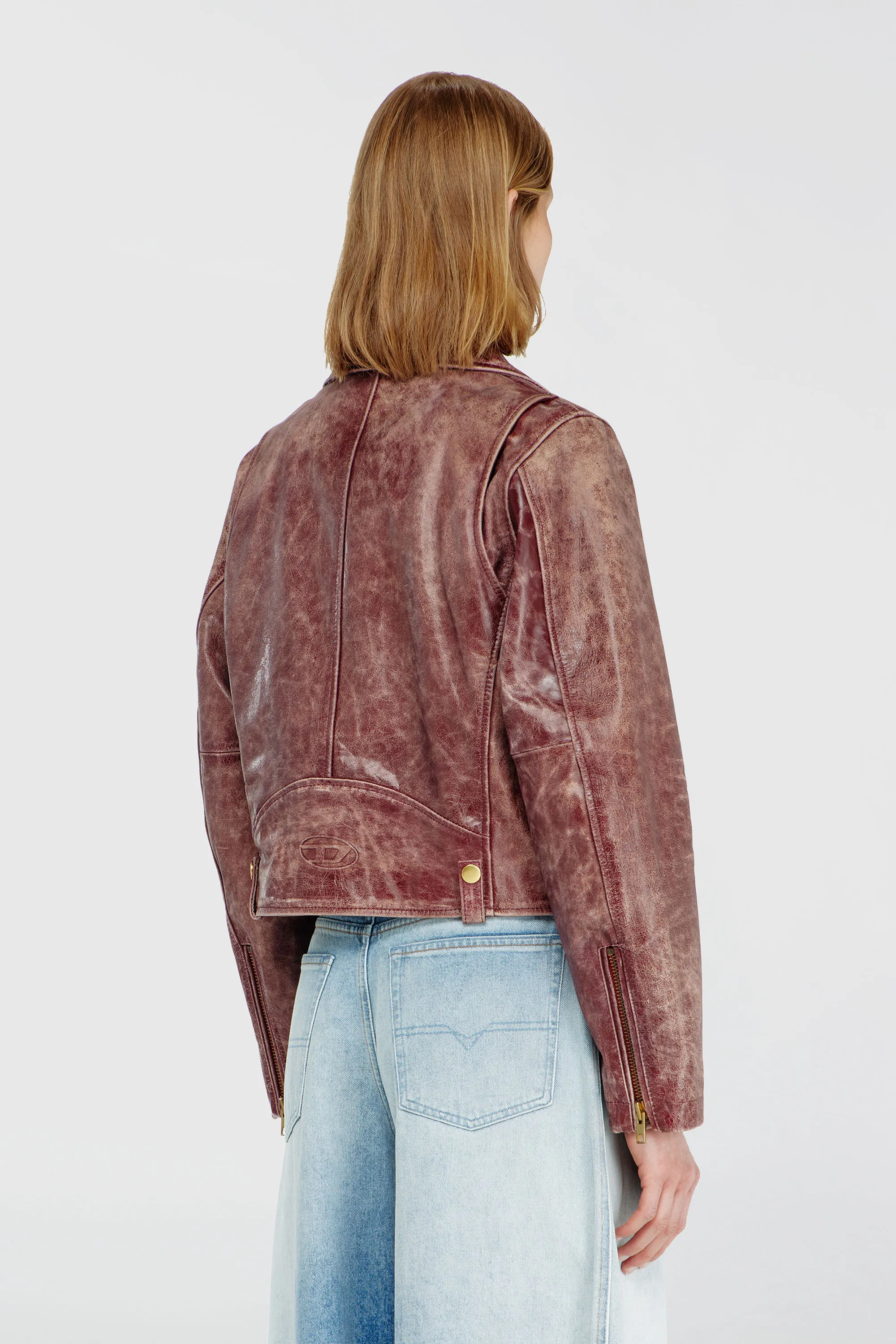 DIESEL - L-UNATIC-T1 GIACCA BURGUNDY 