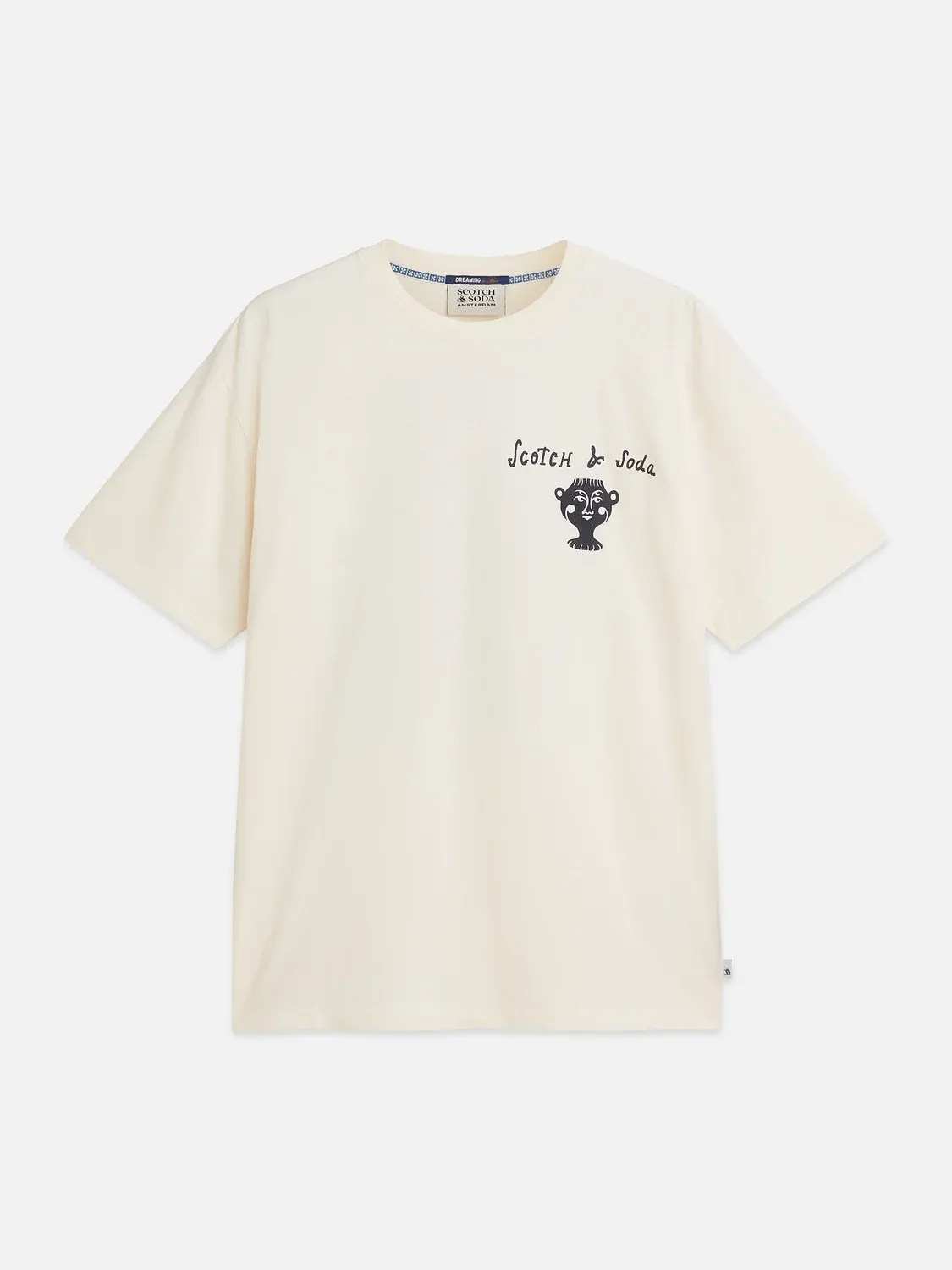 SCOTCH AND SODA - Front and back artwork relaxed-fit T-shirt white