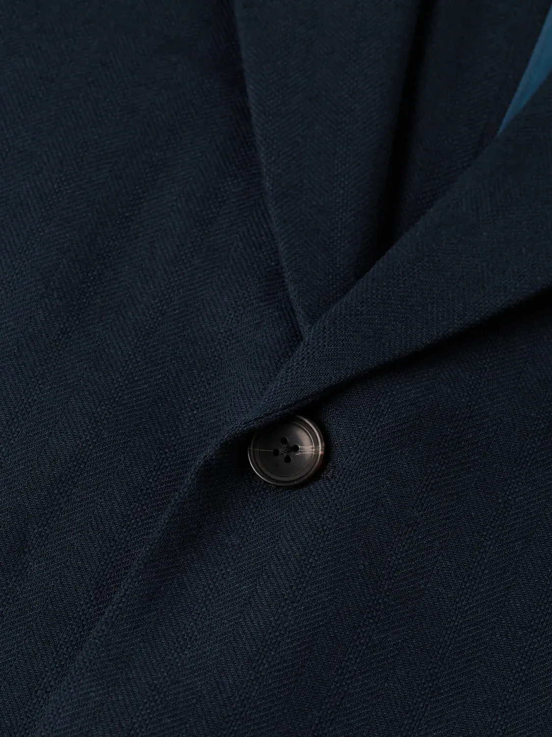 SCOTCH AND SODA - Pierce unconstructed linen blend peak lapel blazer 
