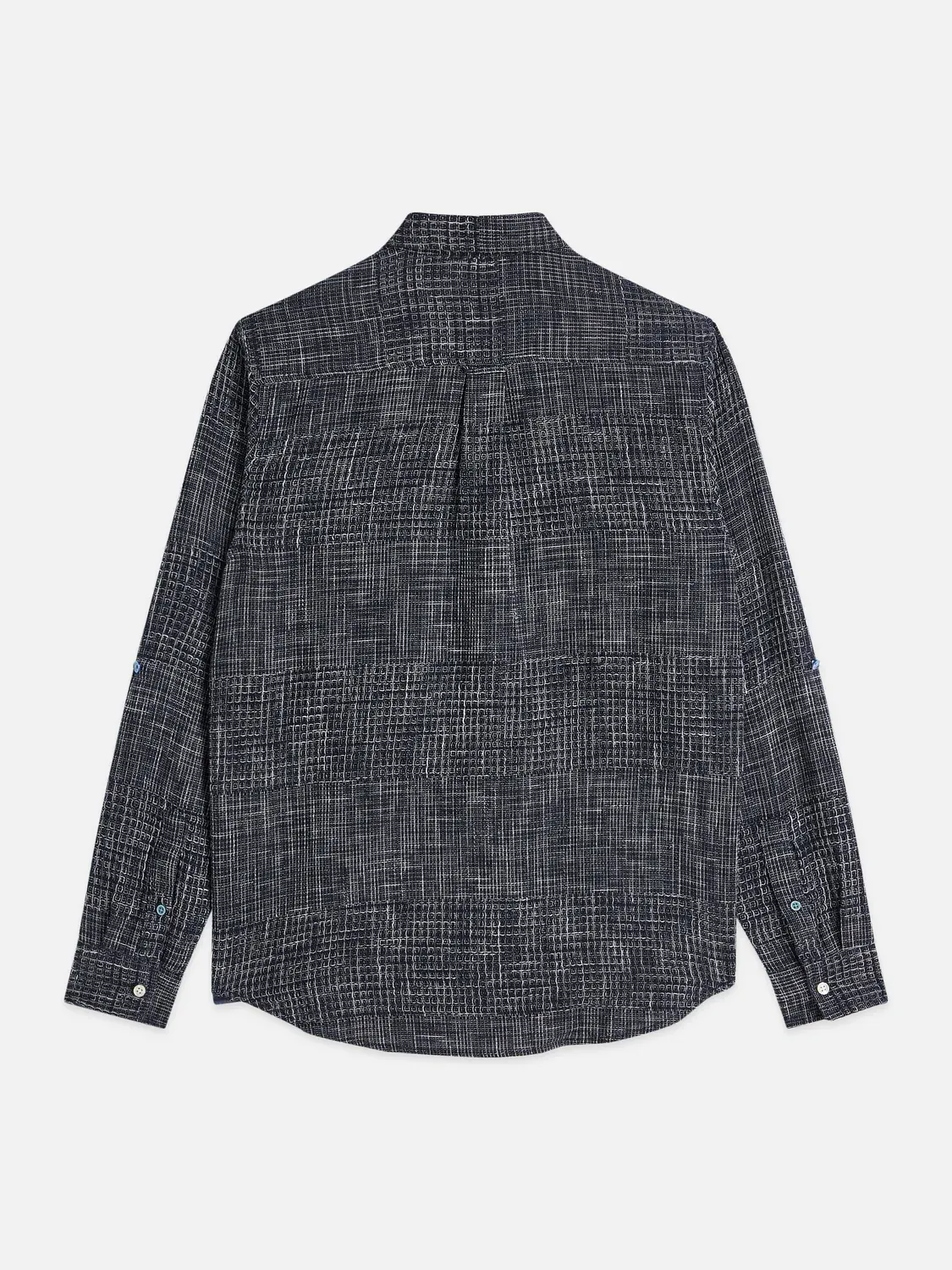 SCOTCH AND SODA - Melange waffle regular-fit shirt 