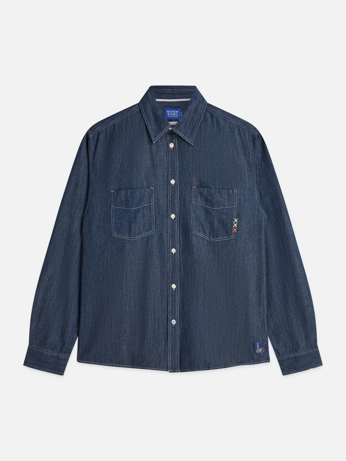 SCOTCH AND SODA - Denim relaxed-fit shirt 