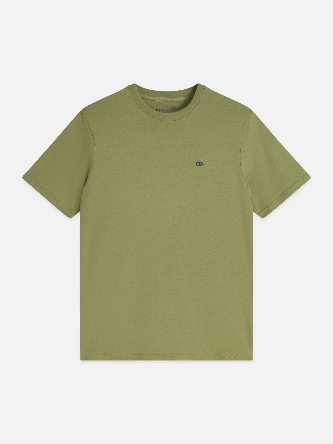 SCOTCH AND SODA - Seasonal core chest logo regular-fit T-shirt green