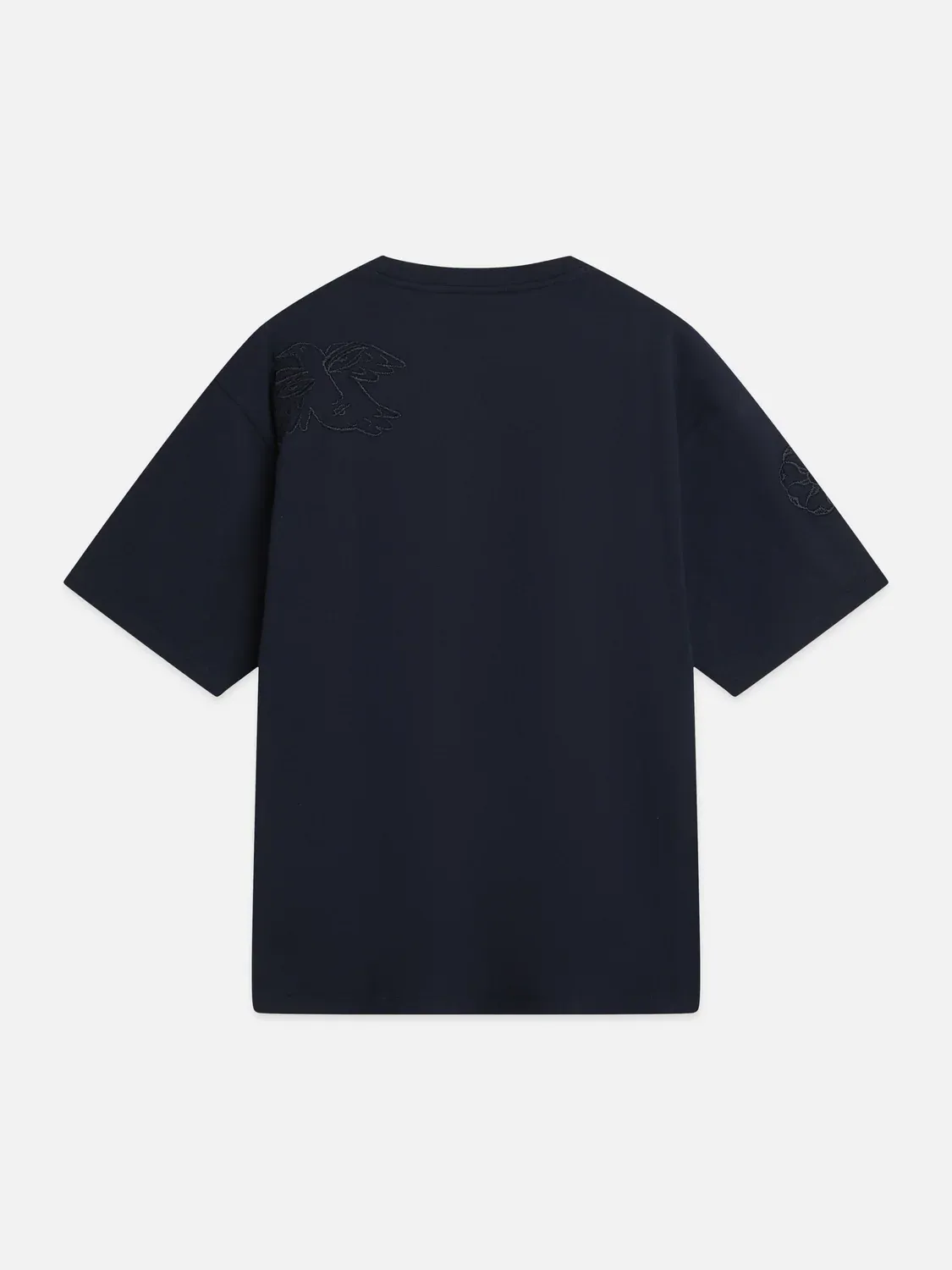 SCOTCH AND SODA - Delfts Blauw embroidered artwork loose-fit T-shirt blue