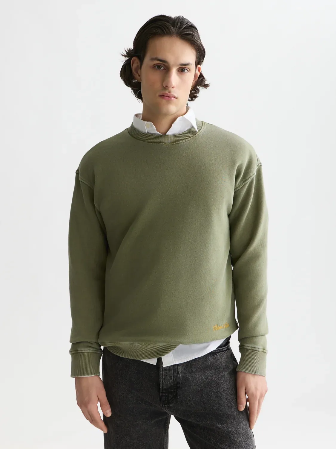SCOTCH AND SODA - Washed relaxed-fit sweatshirt green
