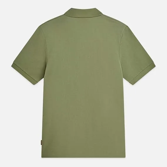 SCOTCH AND SODA - Seasonal core pique chest logo regular-fit polo green