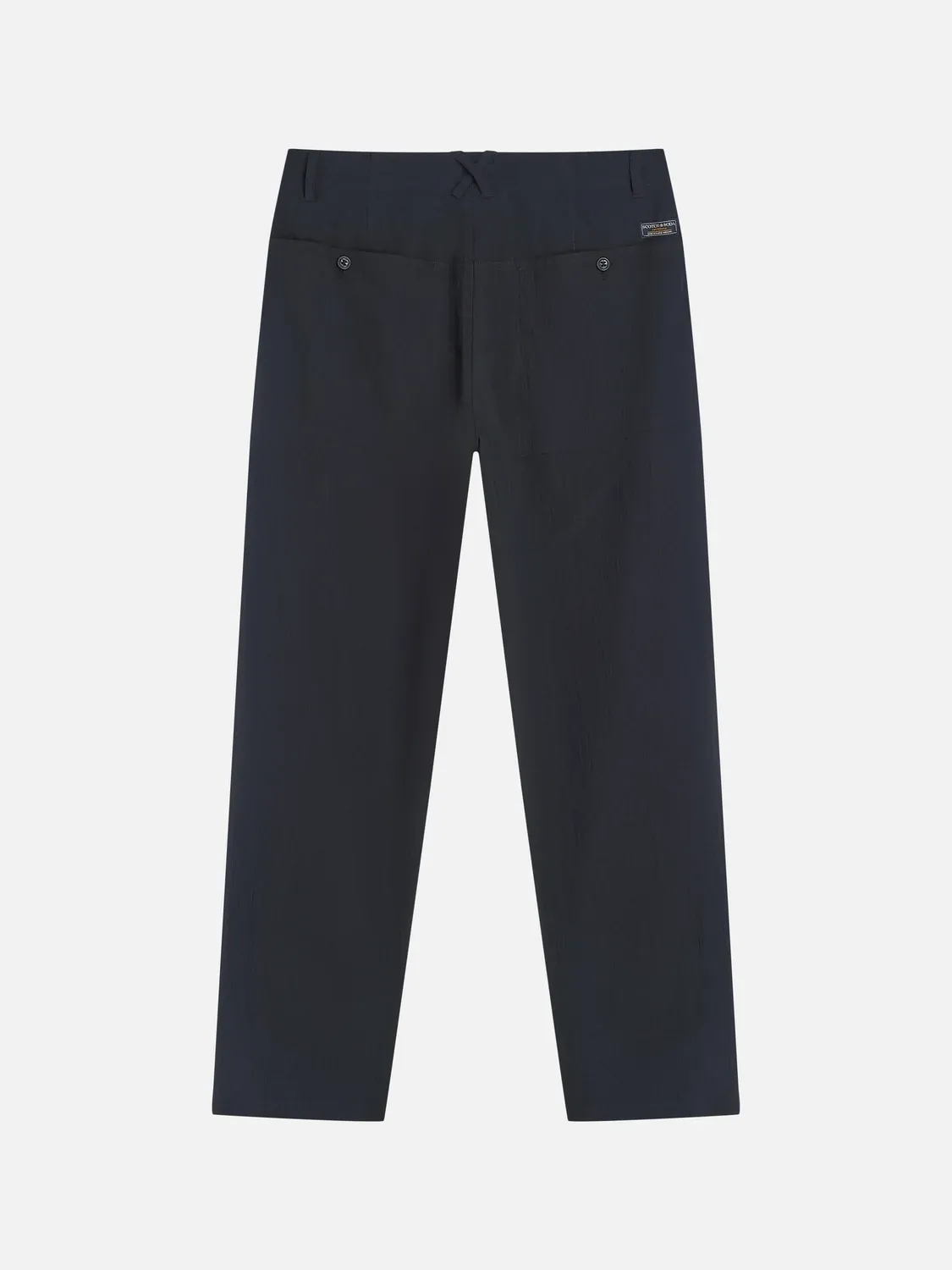 SCOTCH AND SODA - Crinckled cotton-blend relaxed straight-fit chino 