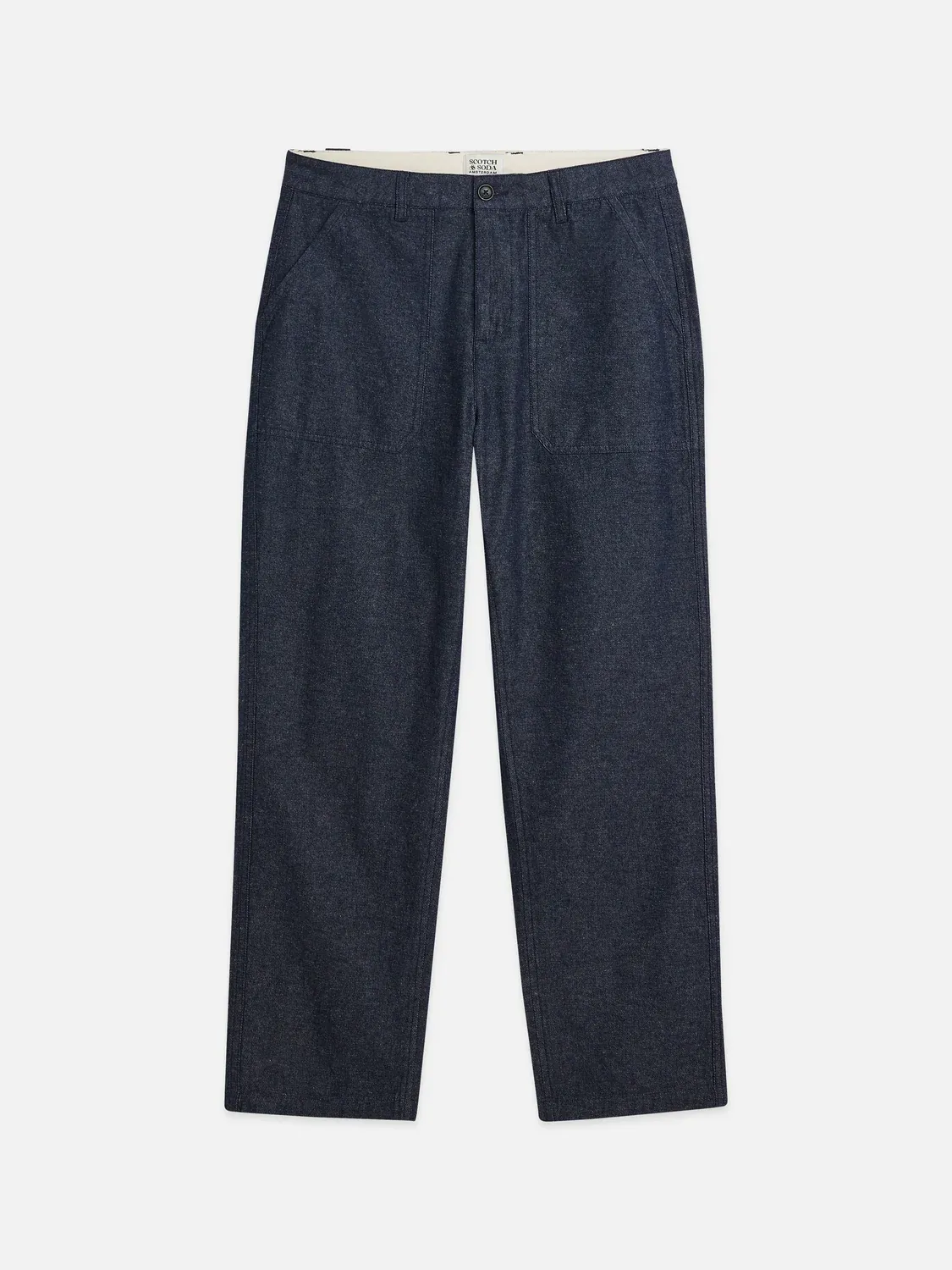 SCOTCH AND SODA - Harper cotton-linen tapered fit chino