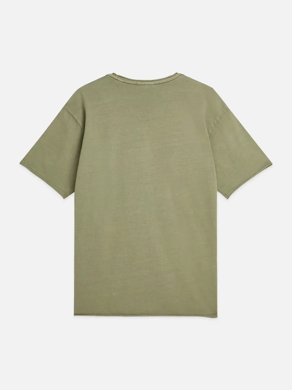SCOTCH AND SODA - Seasonal core raw-edged garment-dyed relaxed-fit T-shirt green