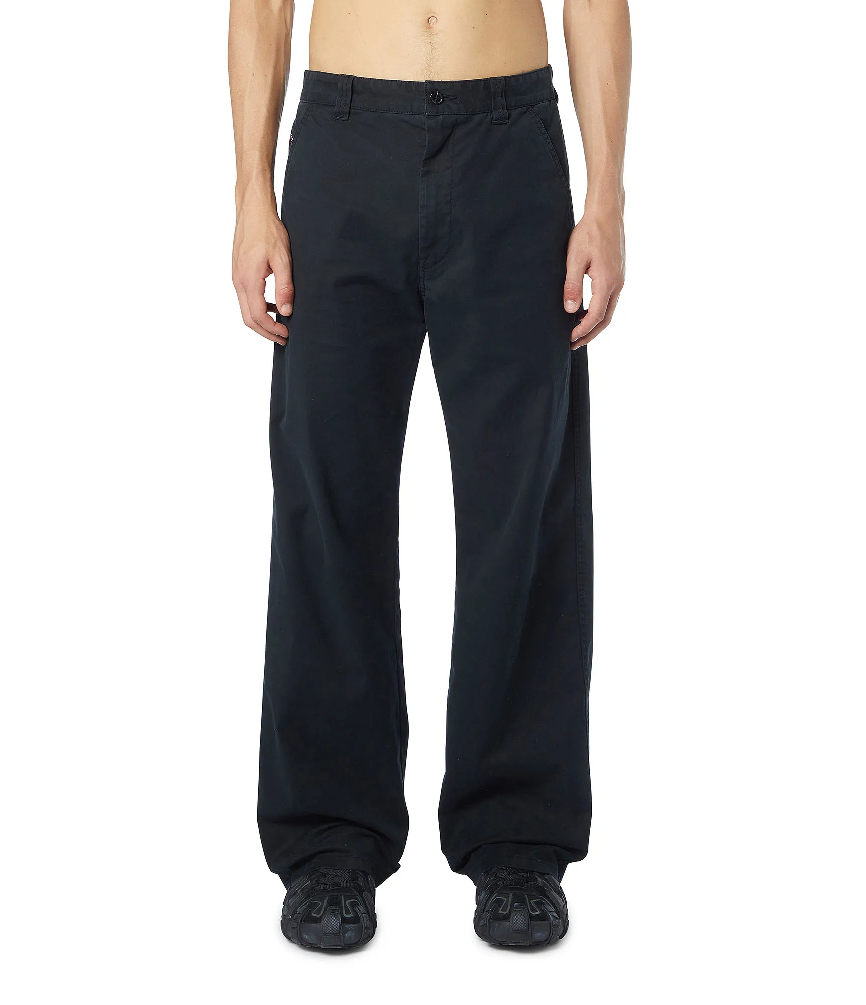 DIESEL P-HANT-CHINO-EPCH PANTALONI BLACK